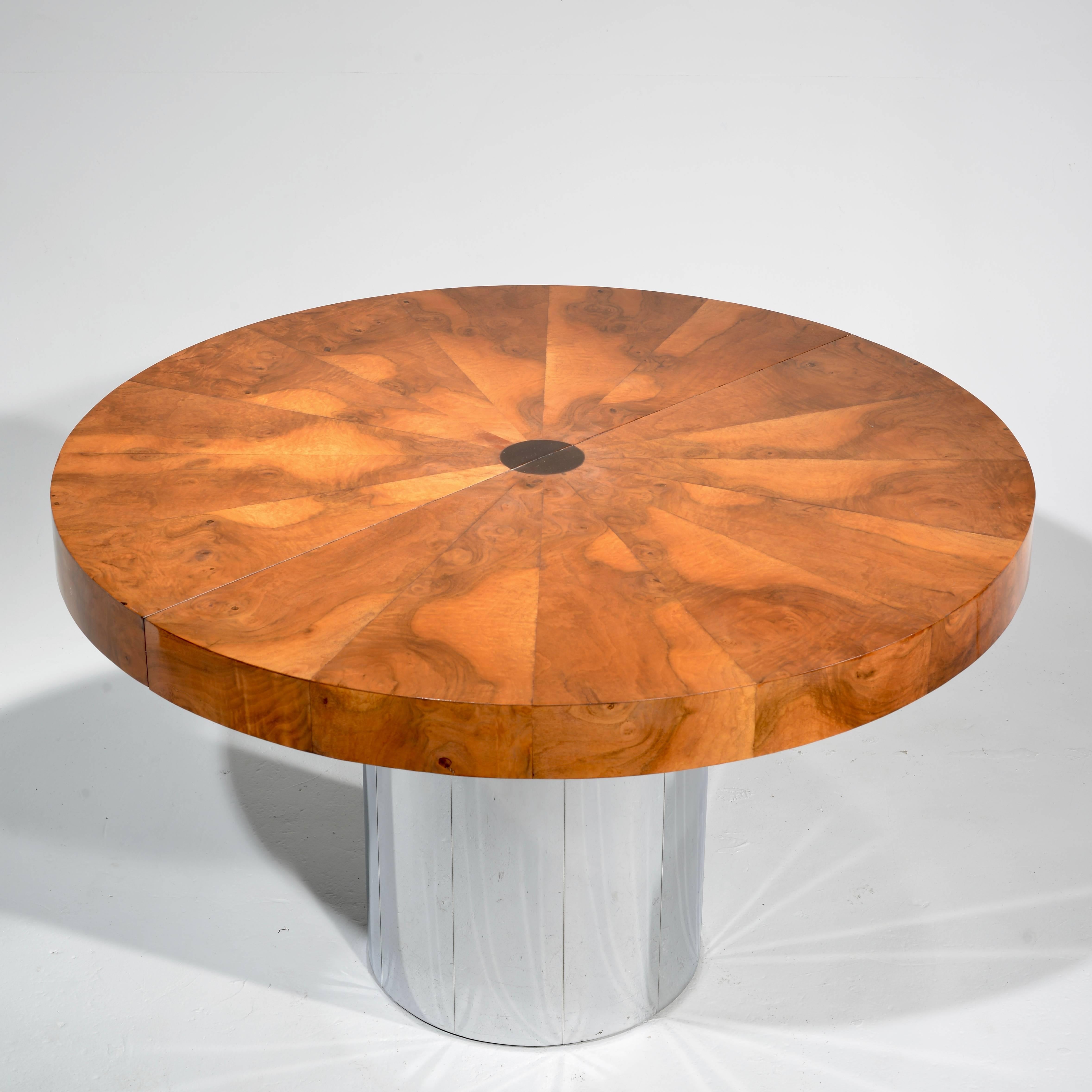 American Paul Evans Burl Wood Cityscape Dining Table