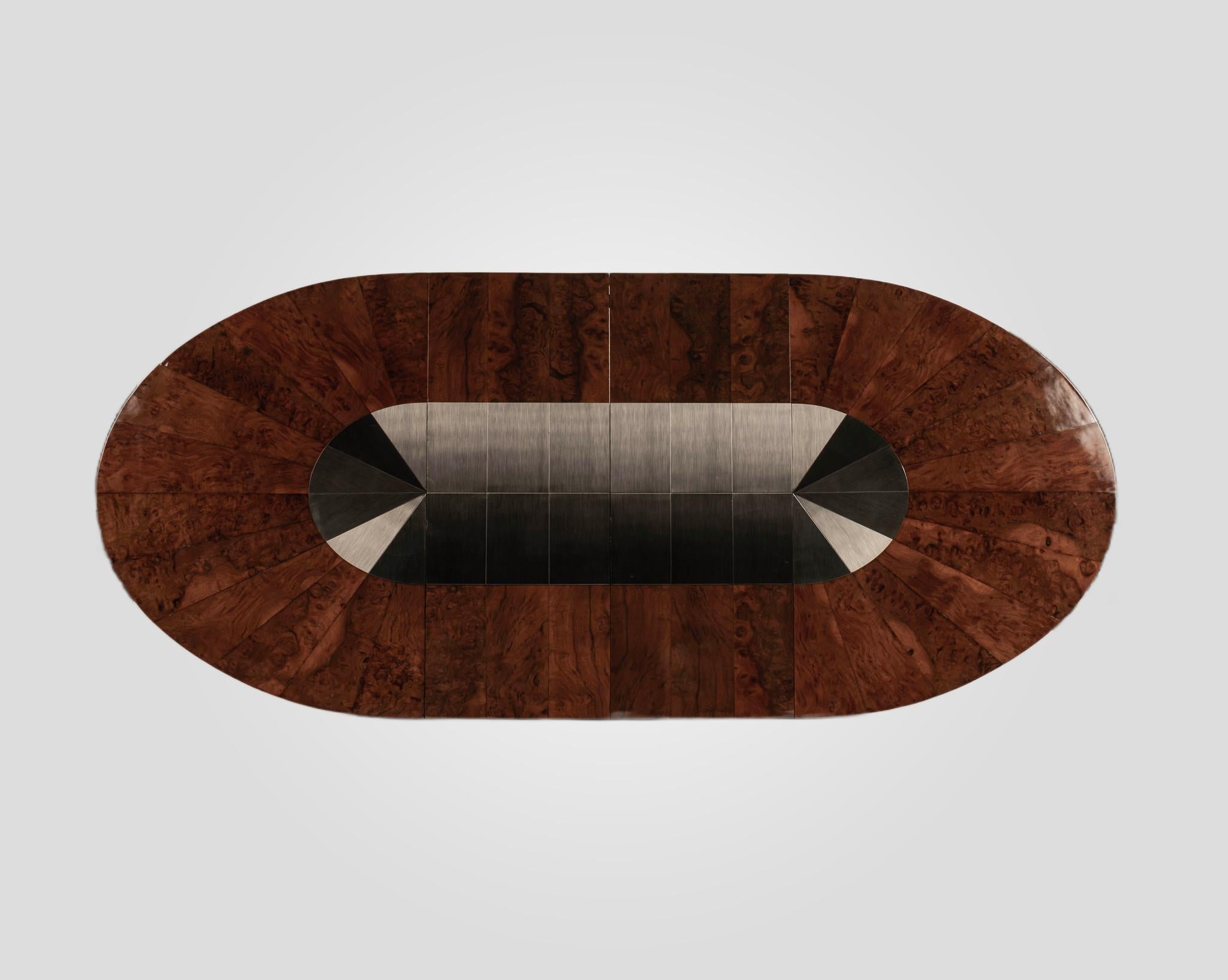 Paul Evans Burl Wood Cityscape Dining Table For Sale 2