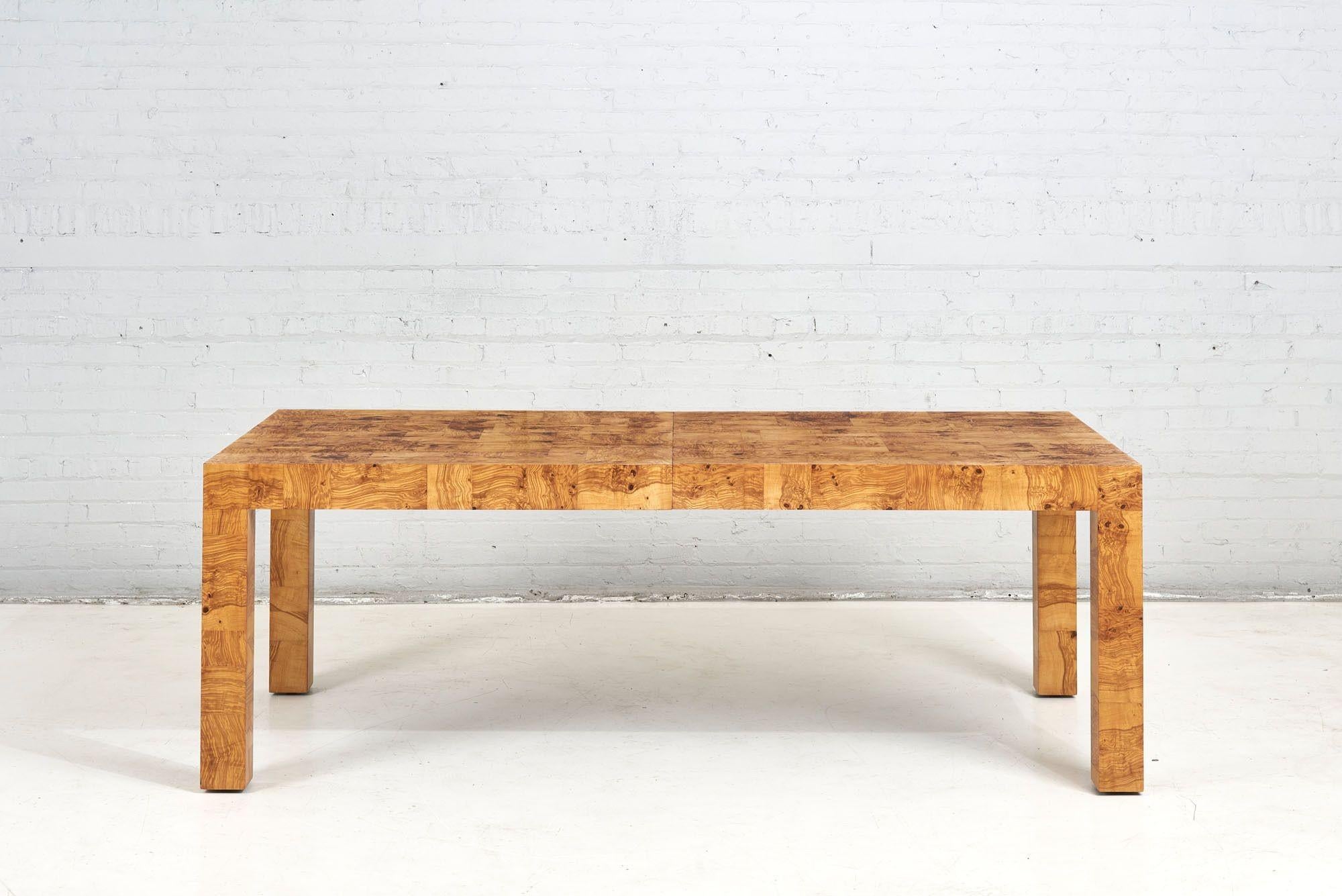 Mid-Century Modern Paul Evans Burlwood Dining Table by Directional, 1960