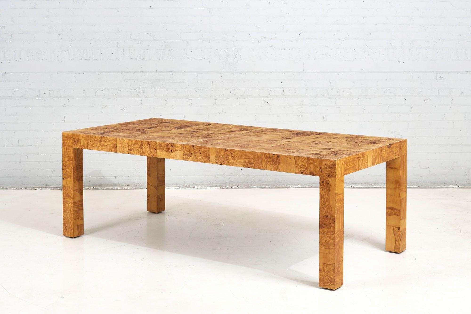 American Paul Evans Burlwood Dining Table by Directional, 1960