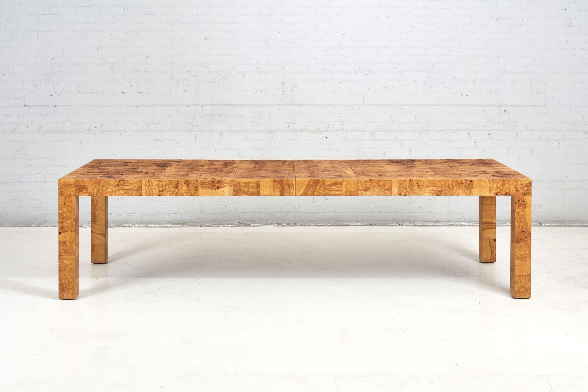 Mid-20th Century Paul Evans Burlwood Dining Table by Directional, 1960