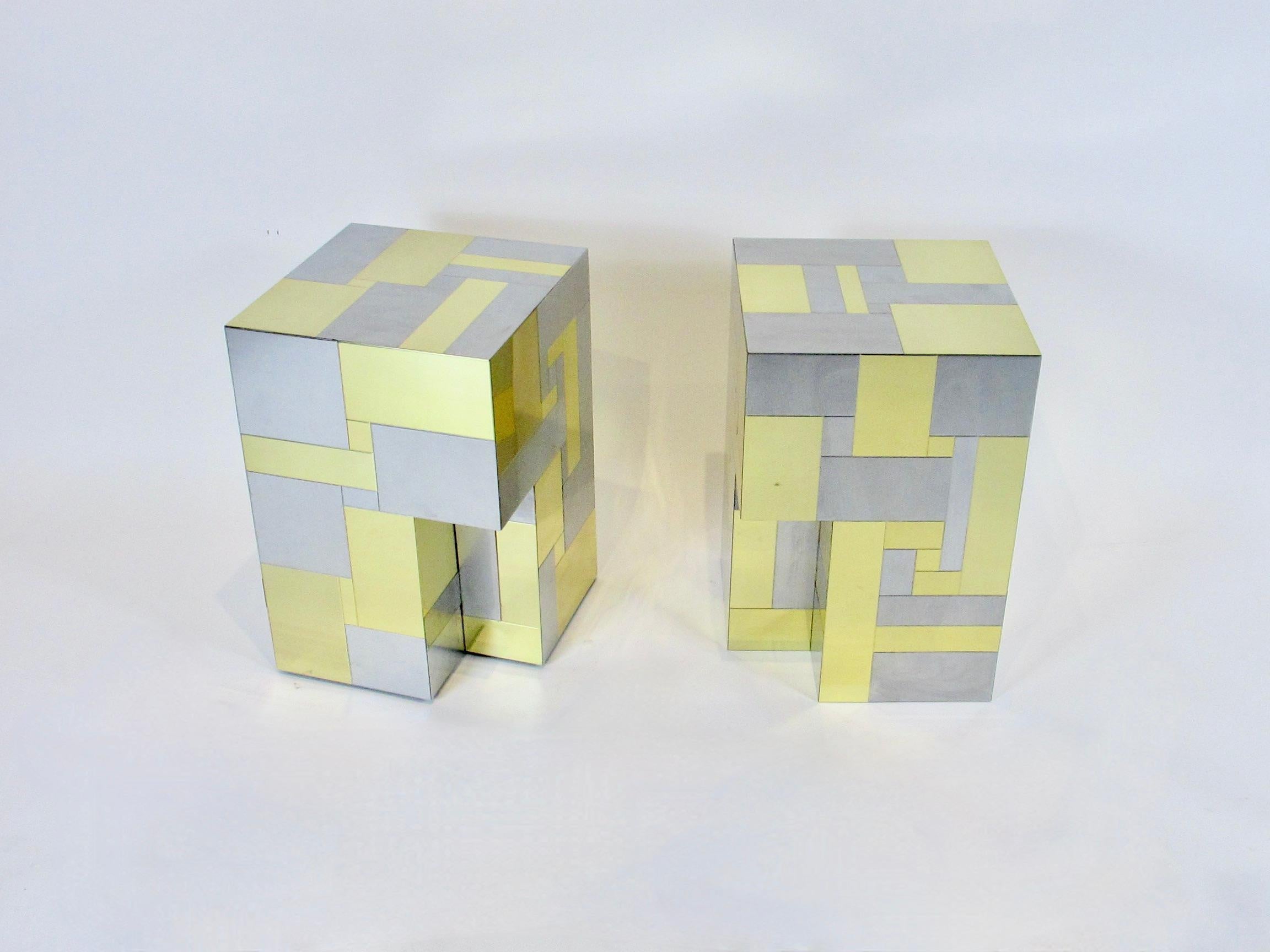 Mid-Century Modern Paul Evans City Scape for Directional Cubes as End Tables or Coffee Table
