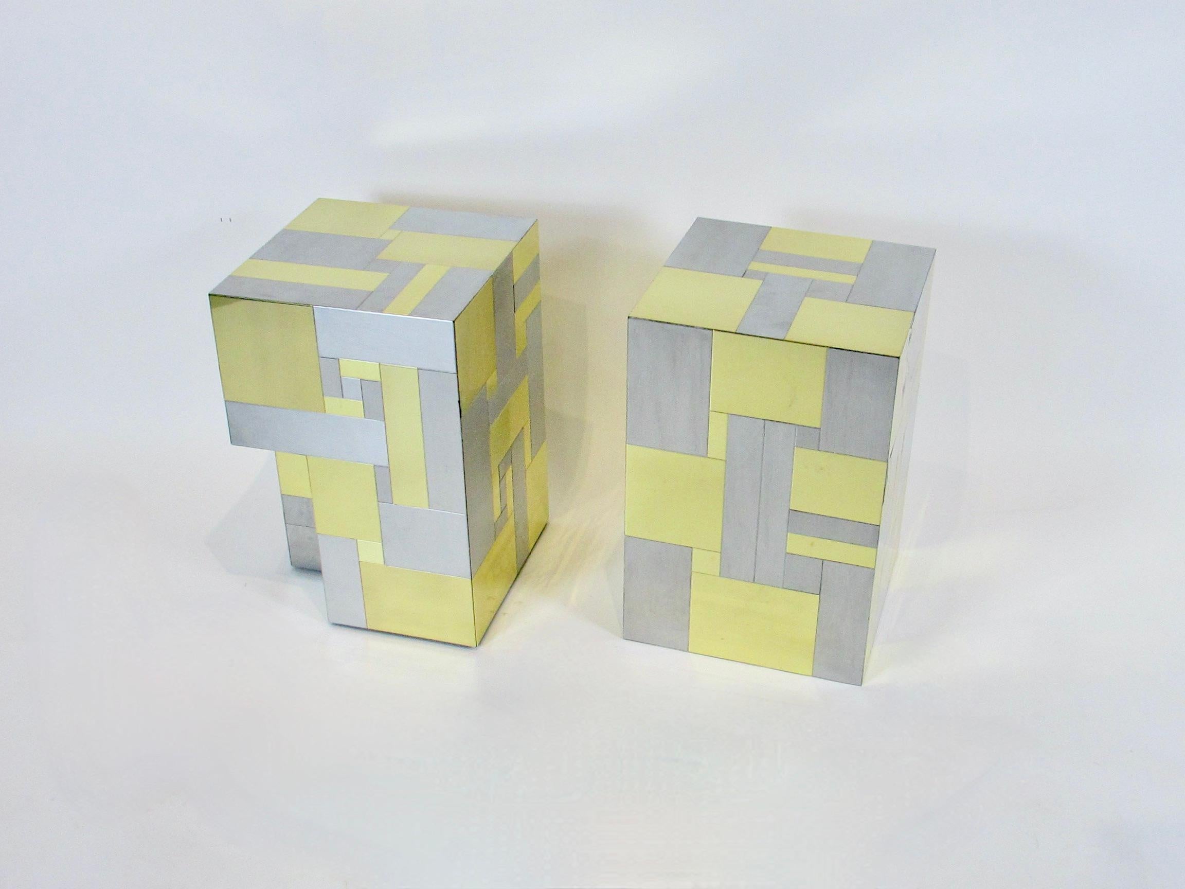 American Paul Evans City Scape for Directional Cubes as End Tables or Coffee Table