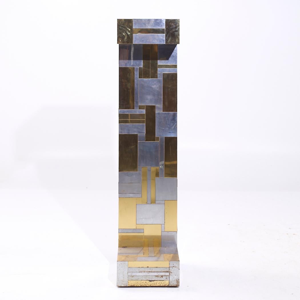 Paul Evans Cityscape Brass and Chrome Pedestal

This pedestal measures: 15 wide x 15 deep x 64.5 inches high

ABOUT PHOTOS: We take our photos in a controlled lighting studio to show as much detail as possible. We do NOT Photoshop out