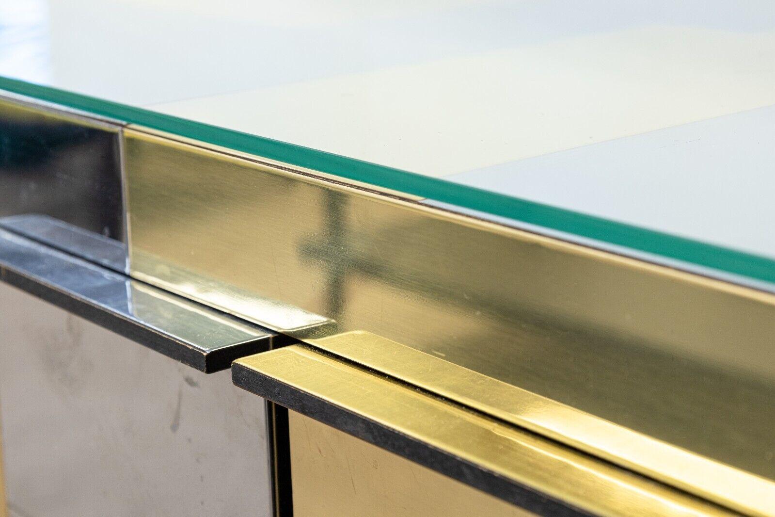 Paul Evans Cityscape Chrome & Brass Credenza for Directional 11
