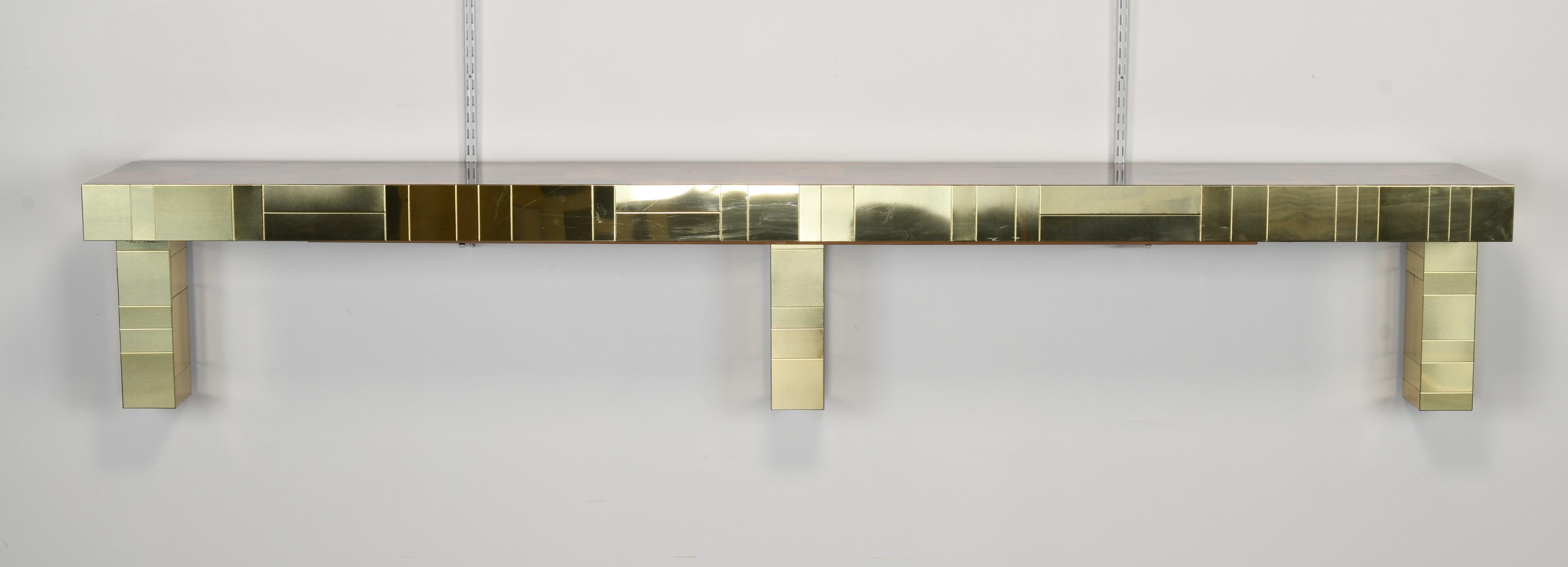 Paul Evans Cityscape Console Table for Directional, USA, 1970s In Good Condition In Hamburg, PA
