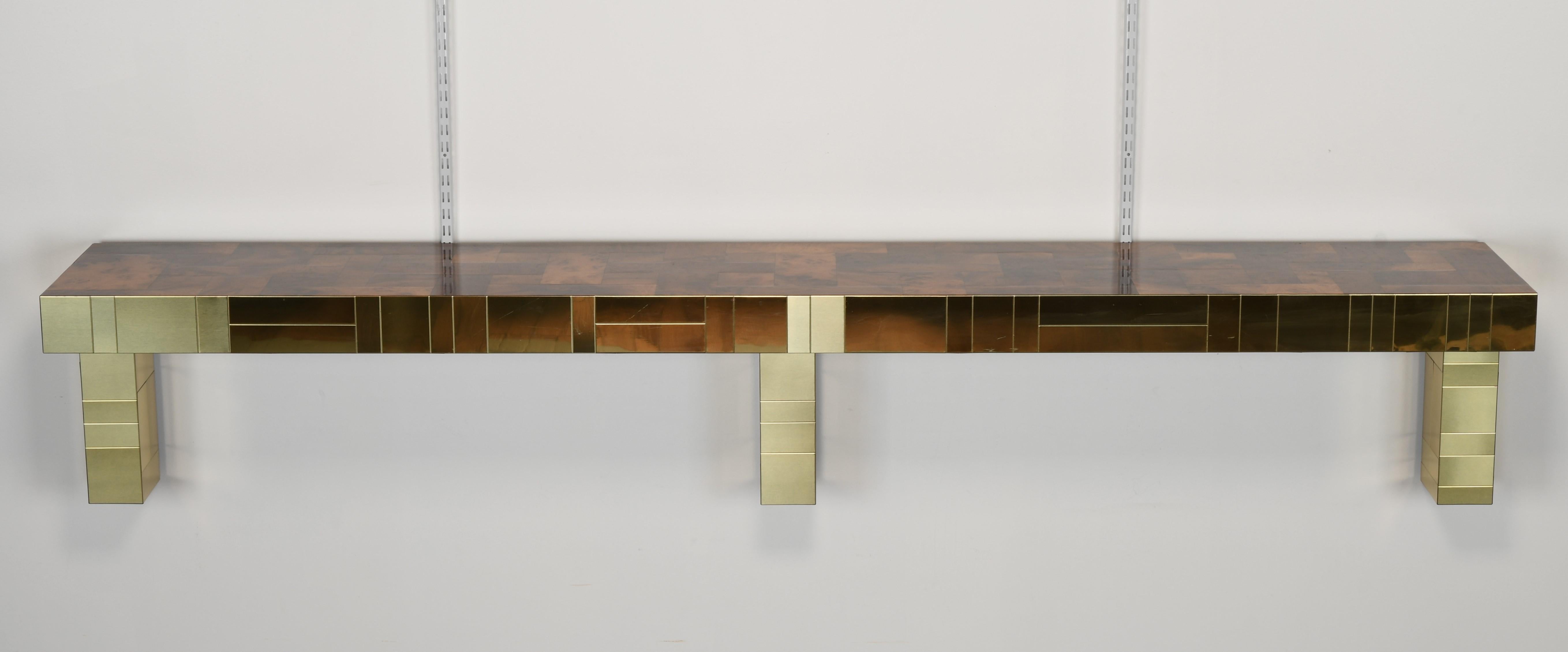 Late 20th Century Paul Evans Cityscape Console Table for Directional, USA, 1970s