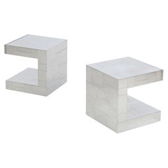 Paul Evans Cityscape End Tables or Nightstands with Drawers