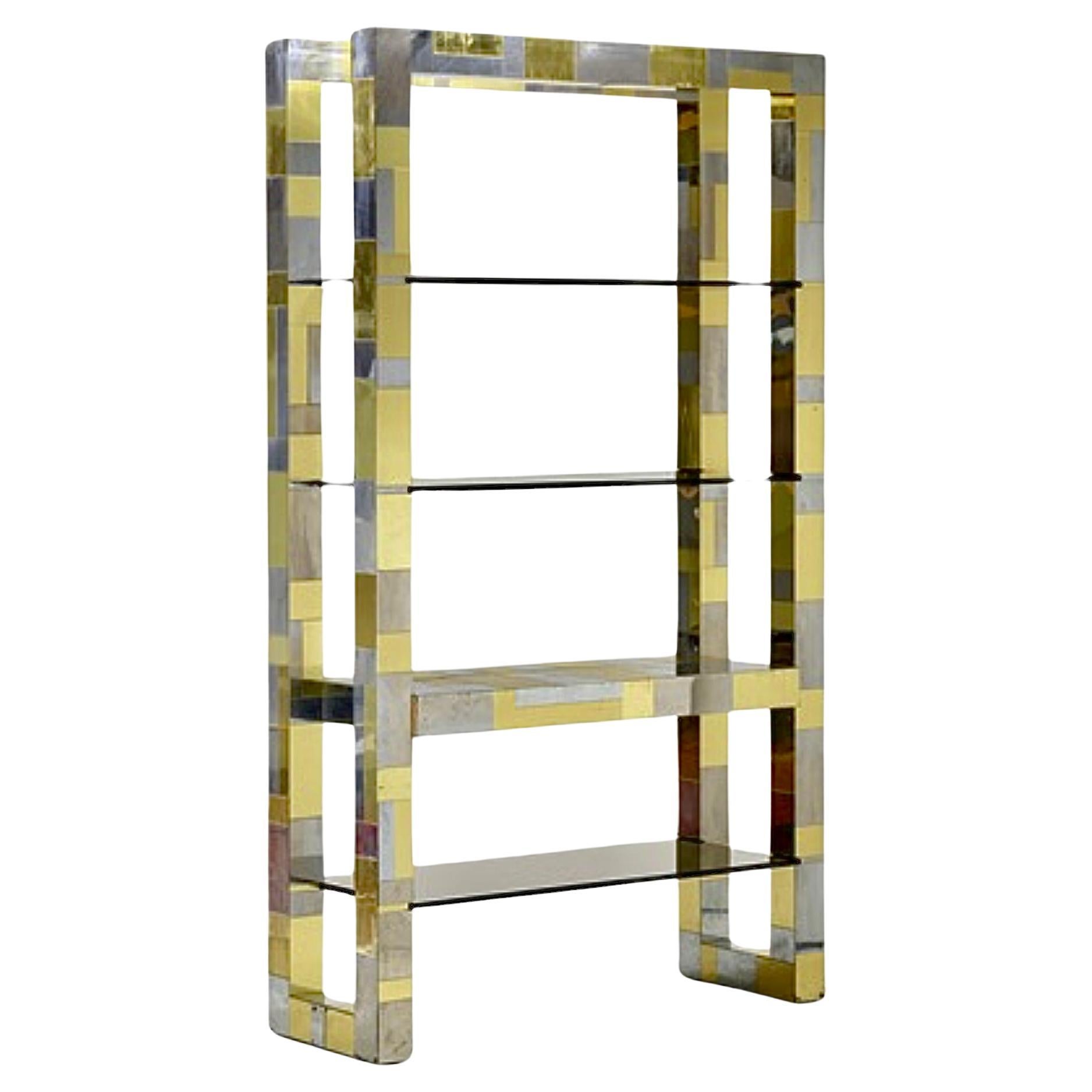 Paul Evans Cityscape Free Standing Etagere Bookcase