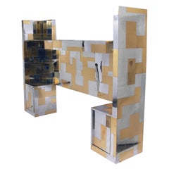 Paul Evans Cityscape Headboard and Nightstands Queen Bed