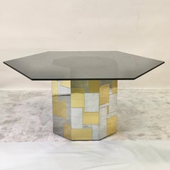 Paul Evans Tavolo da colazione esagonale ottagonale Cityscape