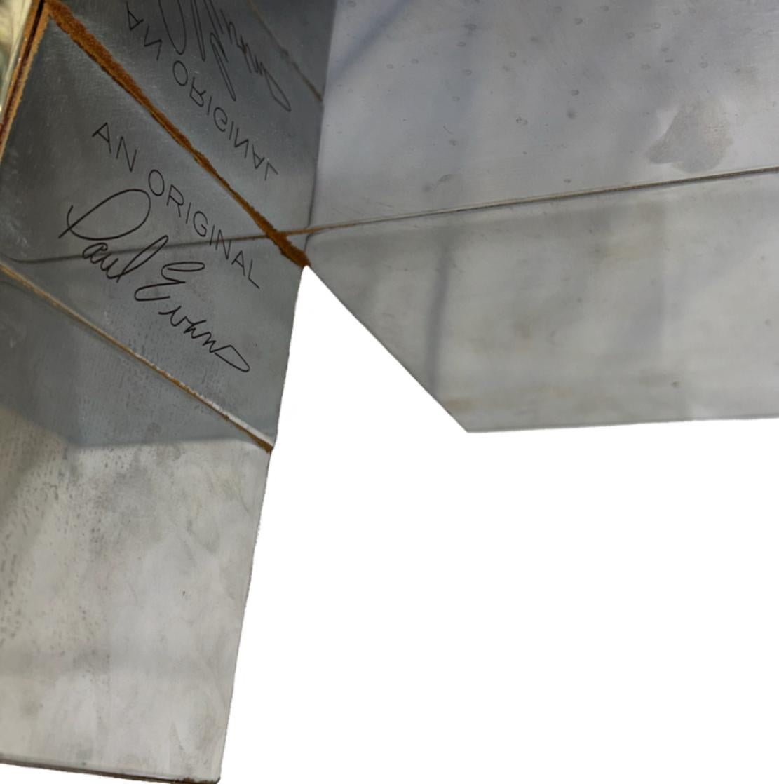 Mid-Century Modern Table à cocktail/table basse Cityscape miroir Paul Evans en vente