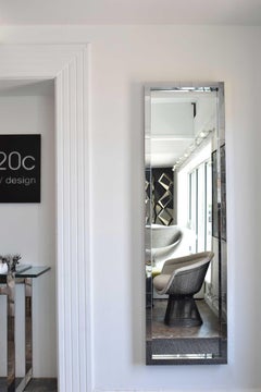 Paul Evans Cityscape Mirror in Chrome, Signed