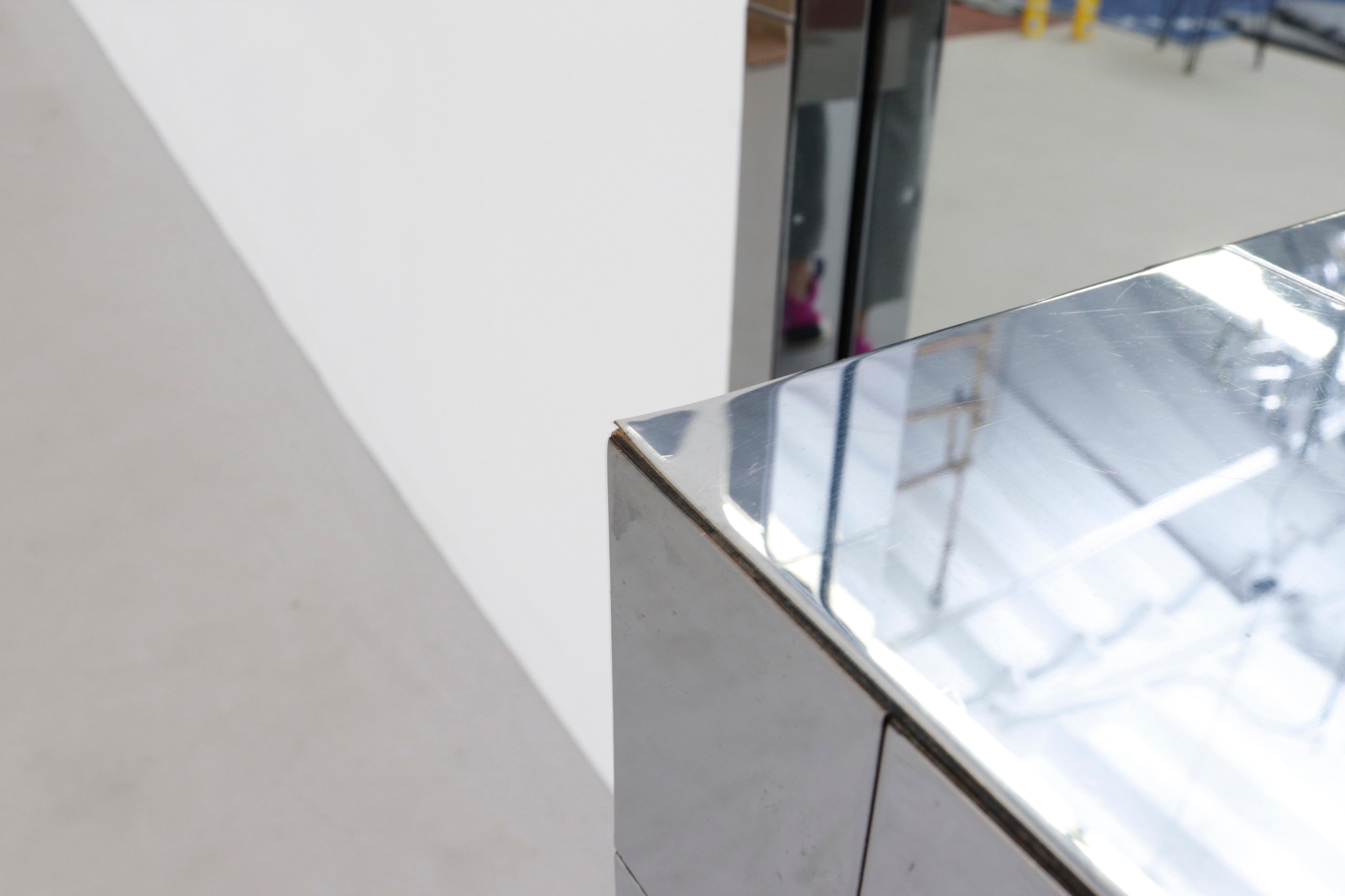 Paul Evans Cityscape Mirror with Floating Console for Directional 2