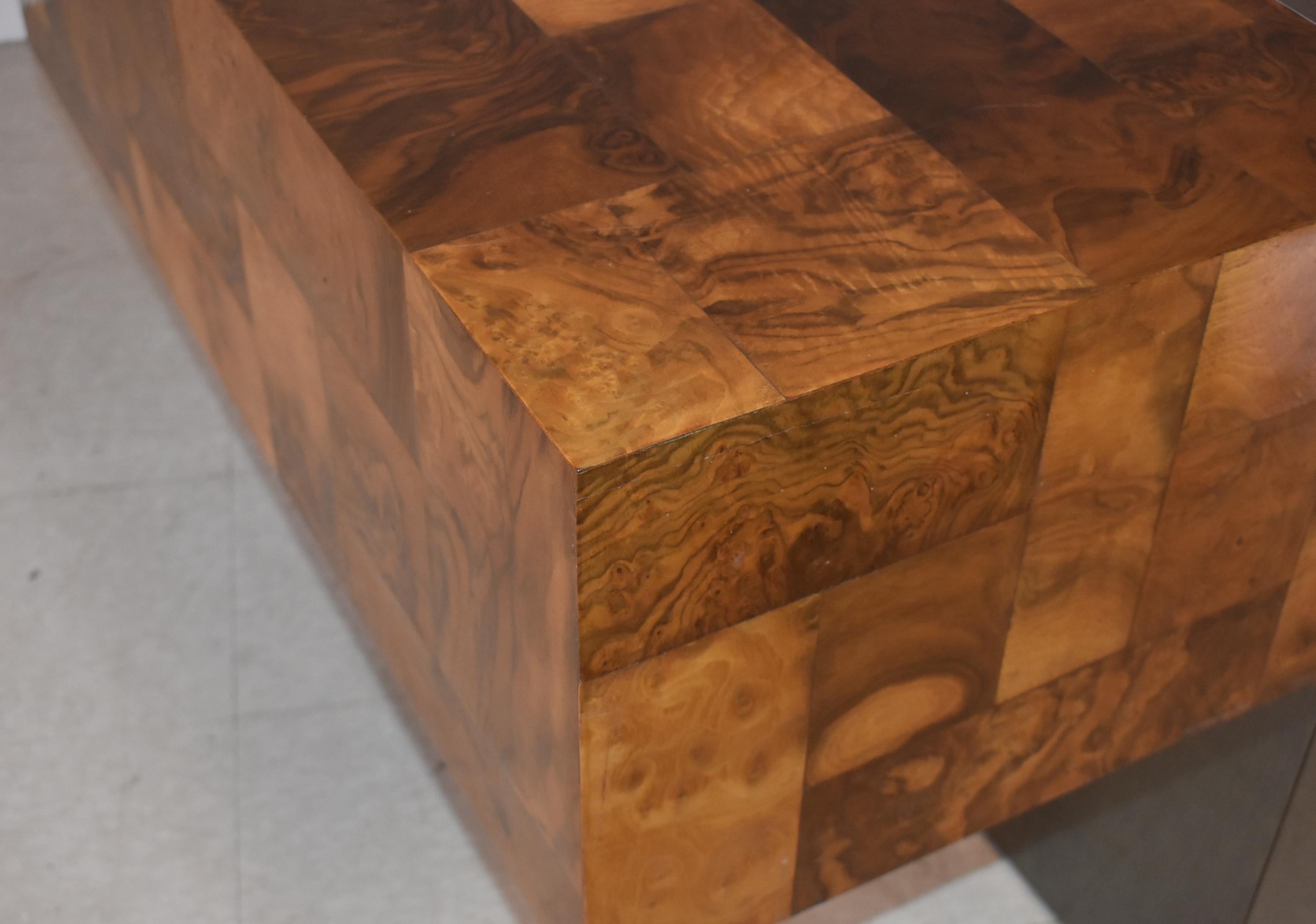 Paul Evans Scrivania direzionale in legno di buro patchwork Cityscape in vendita 6