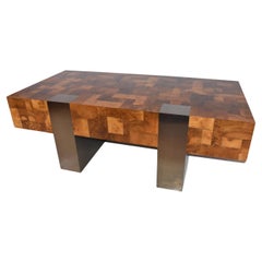 Paul Evans Cityscape Patchwork Burlwood Executive Desk