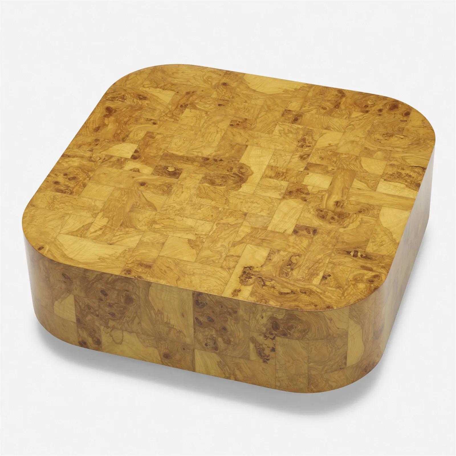 Mid-Century Modern Table basse Paul Evans Cityscape en patchwork, signée en vente
