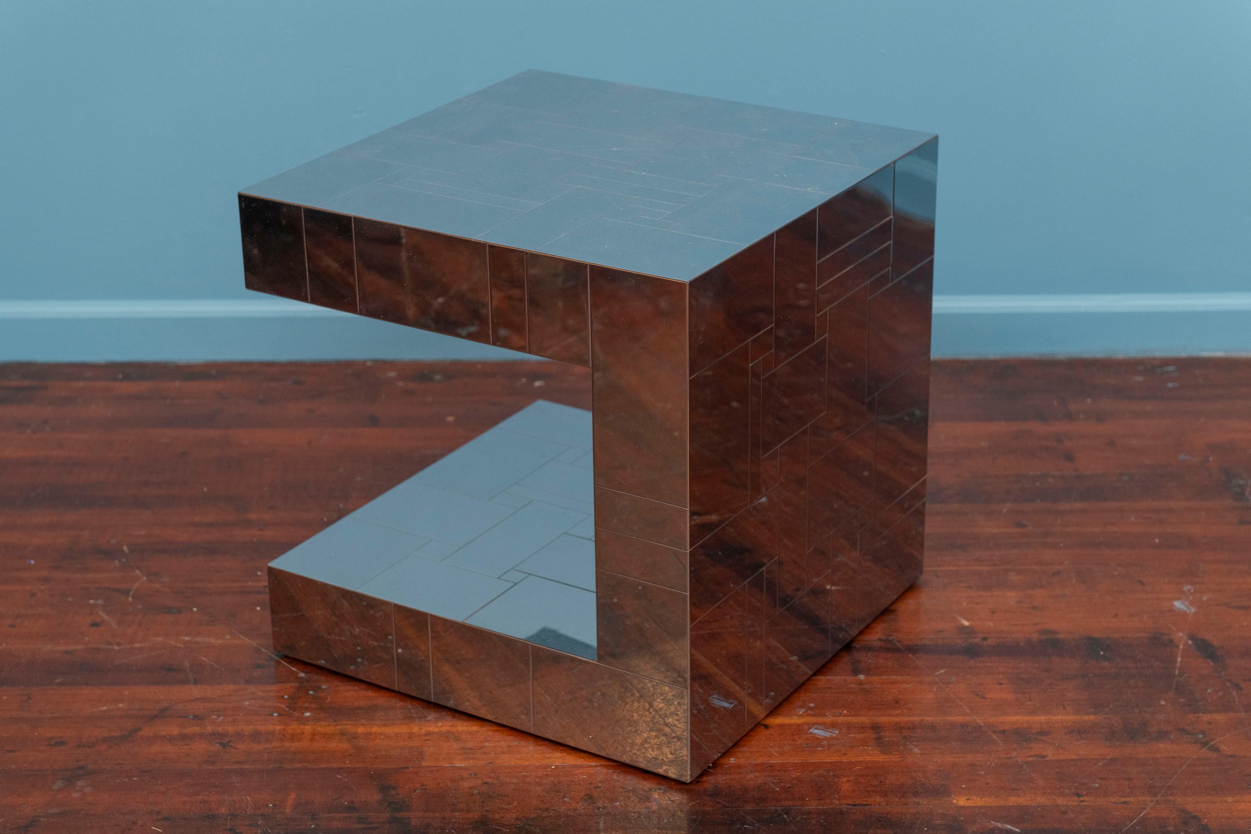 Paul Evans Cityscape Side Table, Signed For Sale 1
