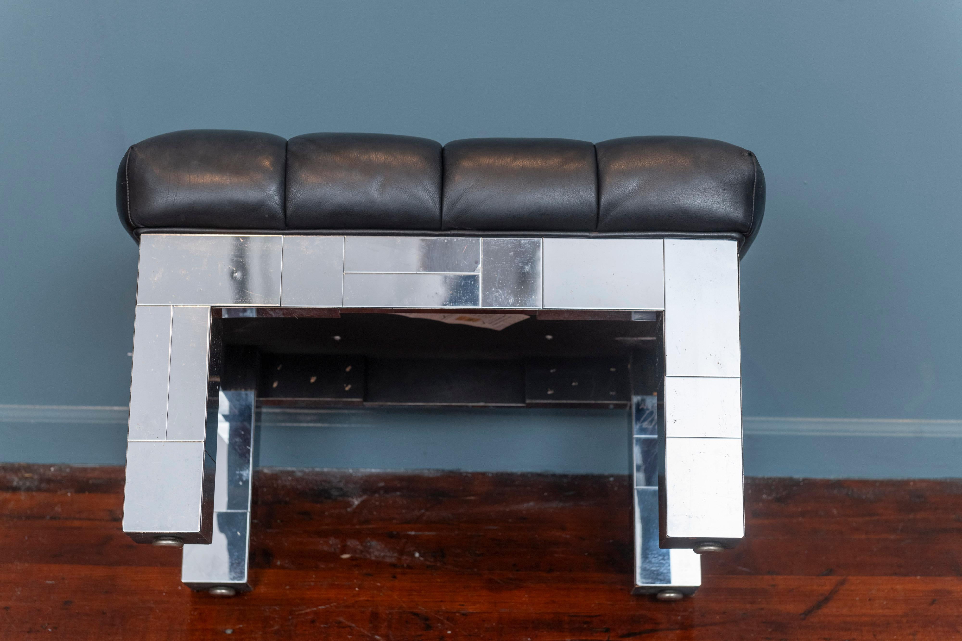 Paul Evans Cityscape Stool or Bench In Good Condition For Sale In San Francisco, CA
