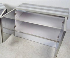 Paul Evans 'Cityscape' Style Chrome Plated Cabinet