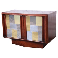 Paul Evans Cityscape Style Midcentury Walnut Cabinet or Nightstand by Lane