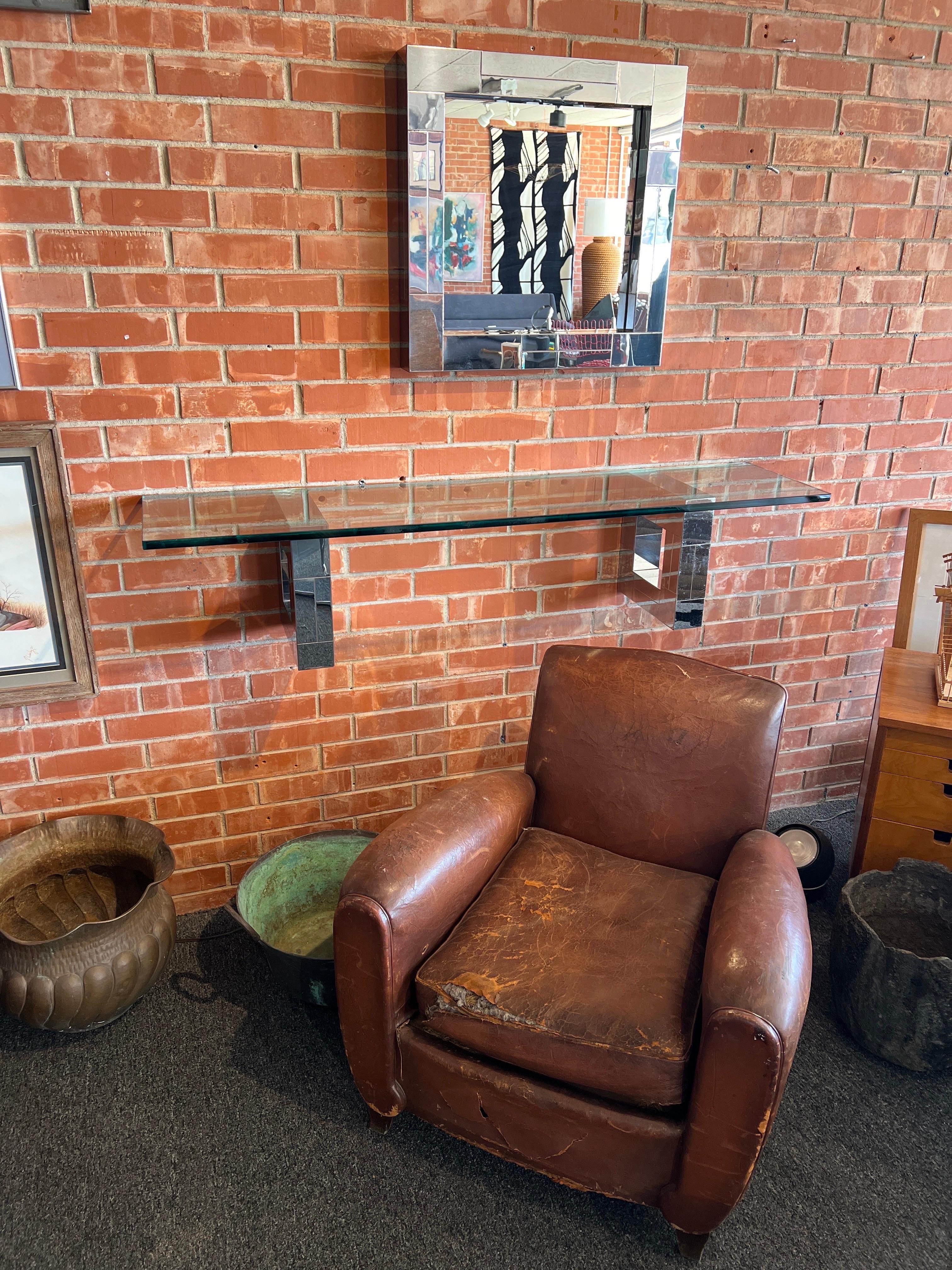 Paul Evans Cityscape Wall Mount Console and Mirror 7
