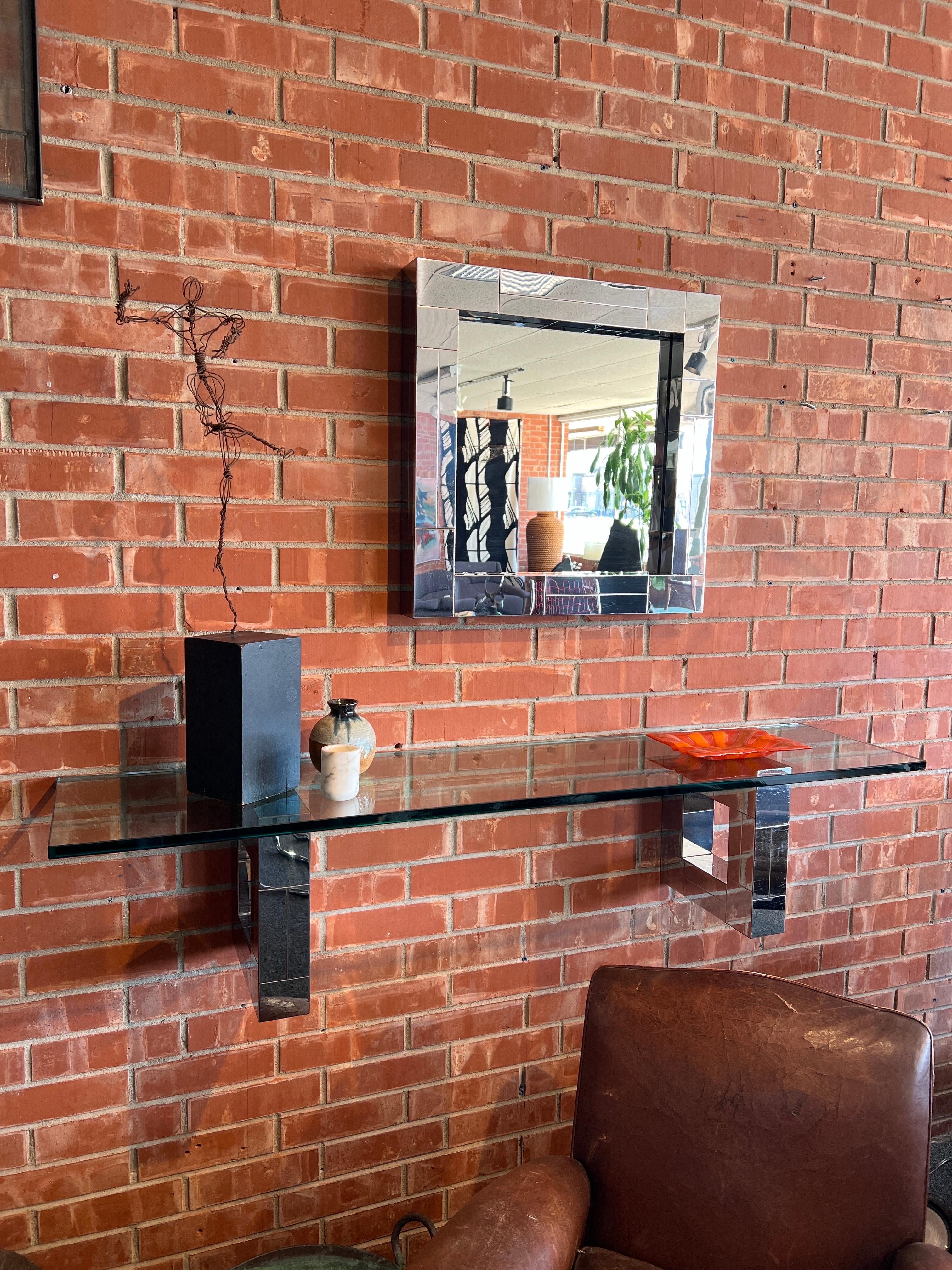 Paul Evans Cityscape Wall Mount Console and Mirror 8