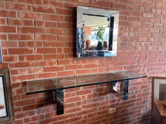 Paul Evans Console e specchio da parete Cityscape