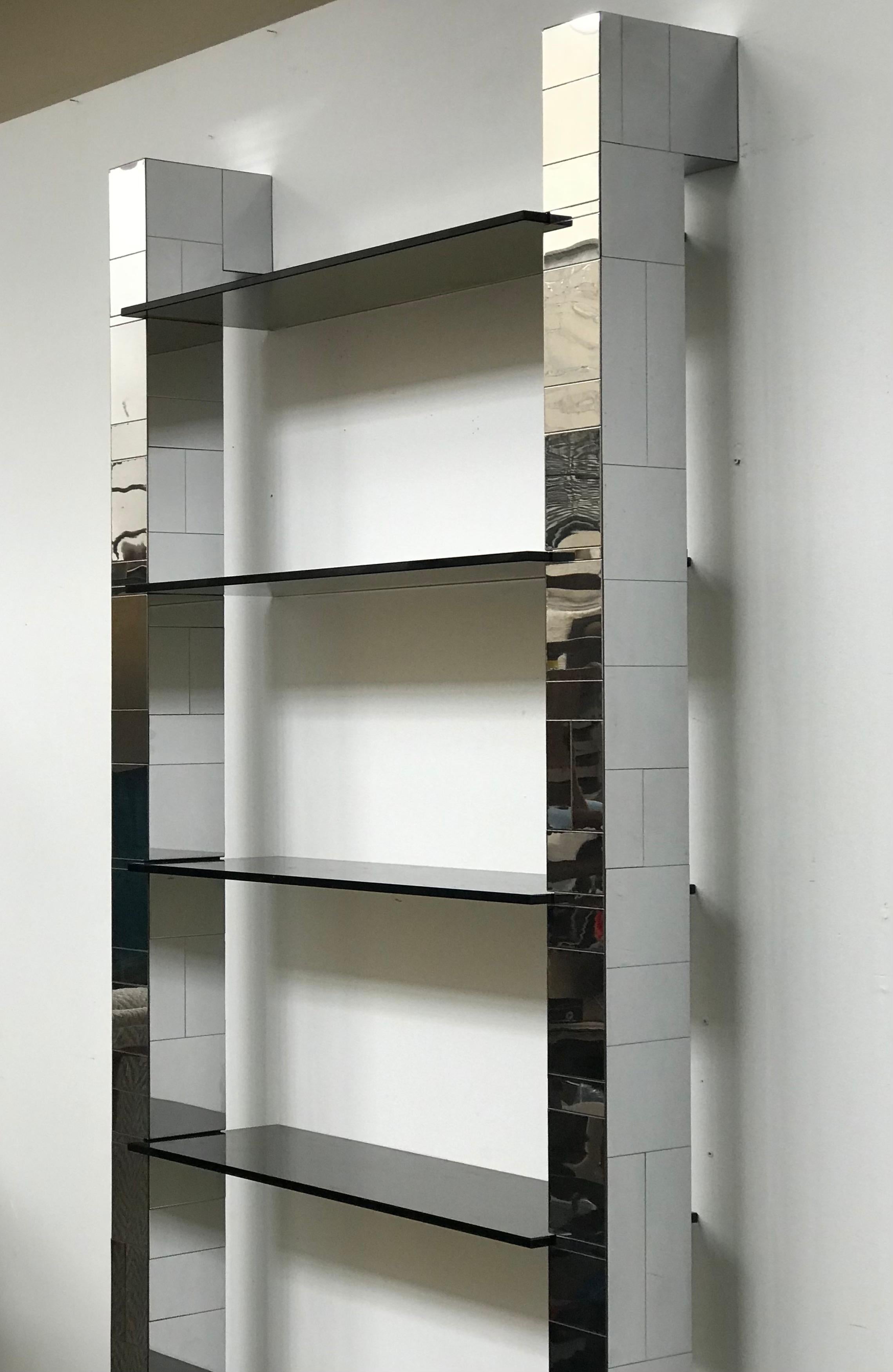 American Paul Evans Cityscape Wall Shelves Display Etagere Bookshelf for Directional