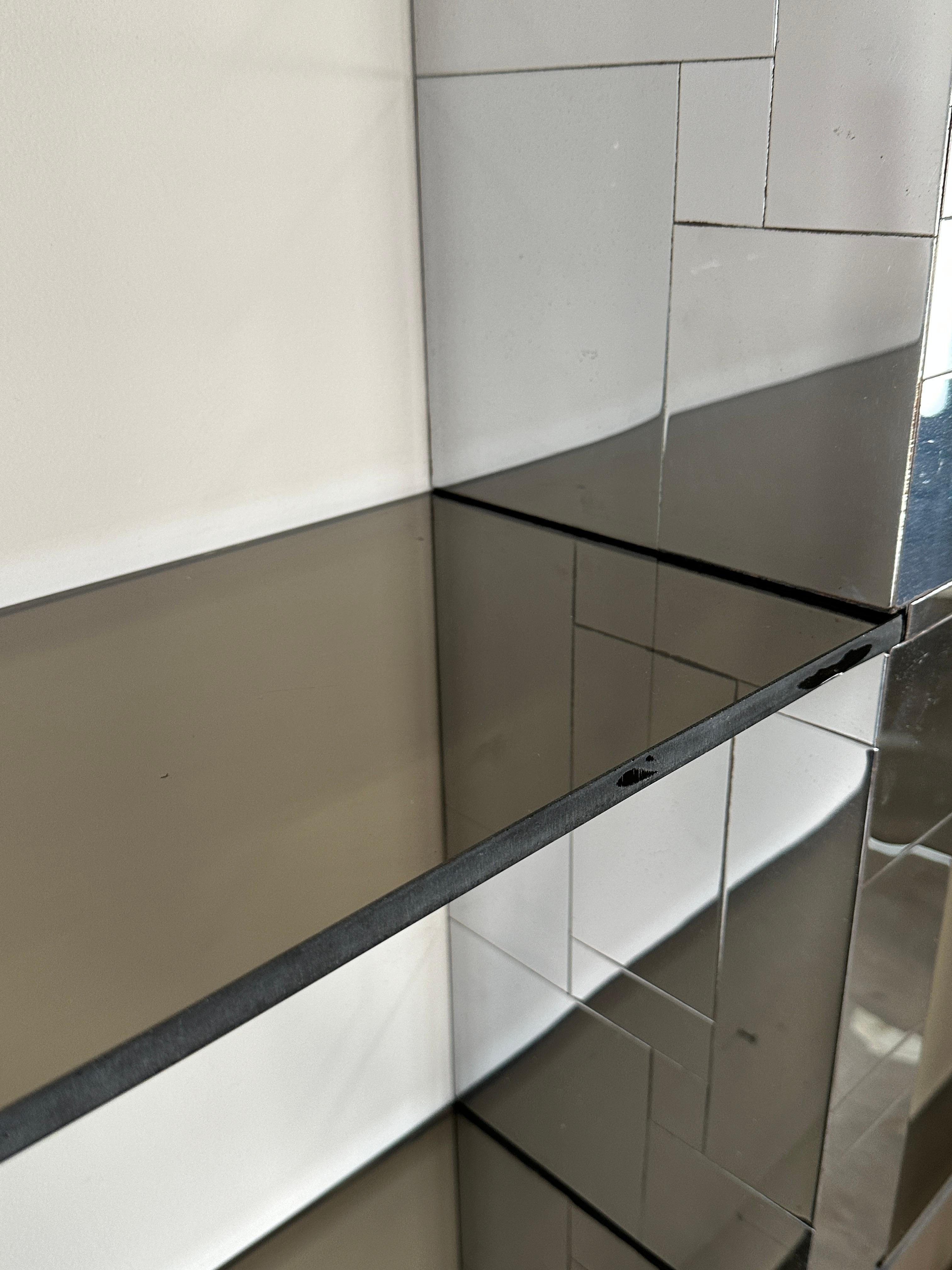 Paul Evans Cityscape Wall Unit in Chrome & Glass For Sale 6