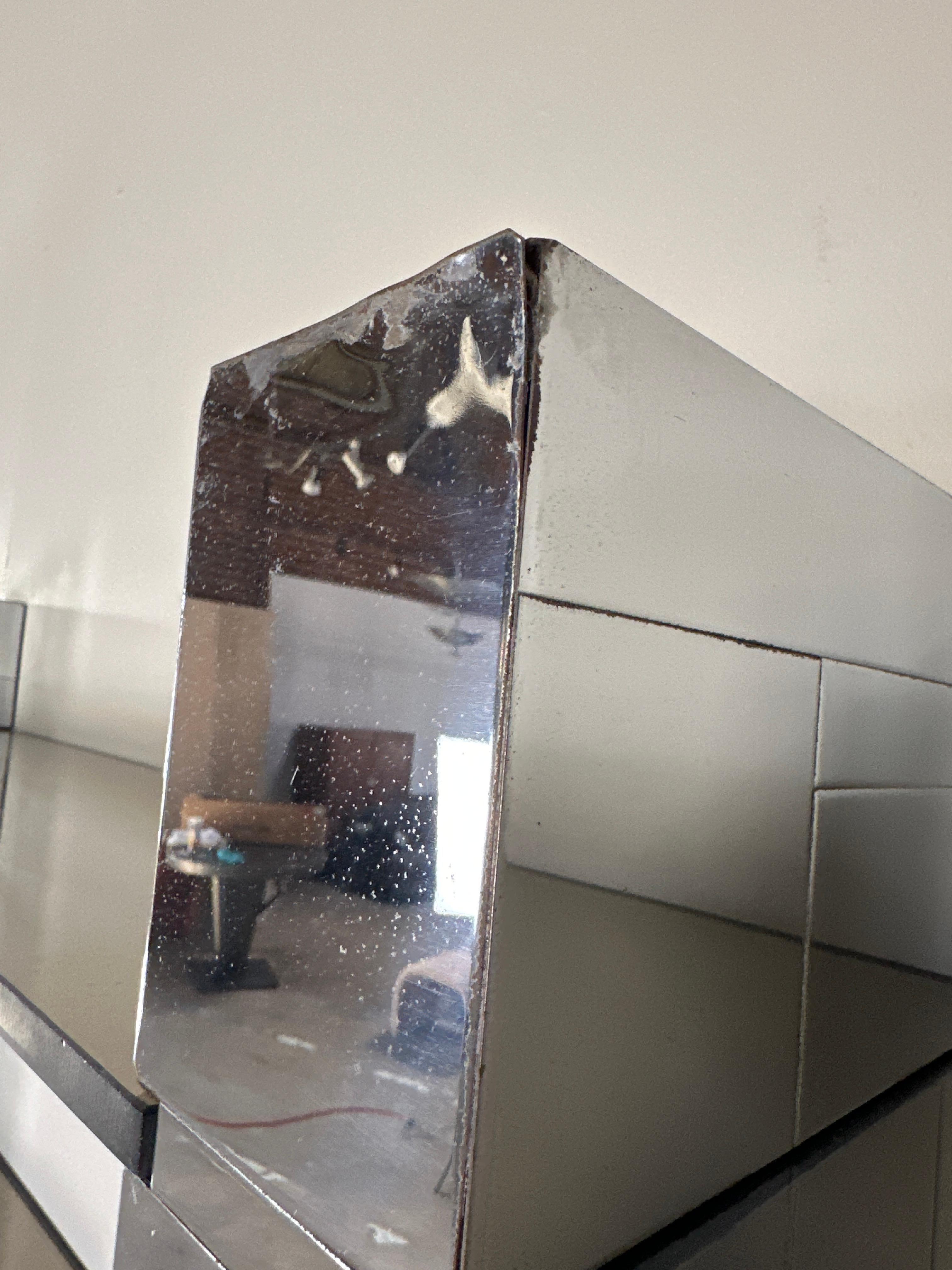 Paul Evans Cityscape Wall Unit in Chrome & Glass For Sale 11