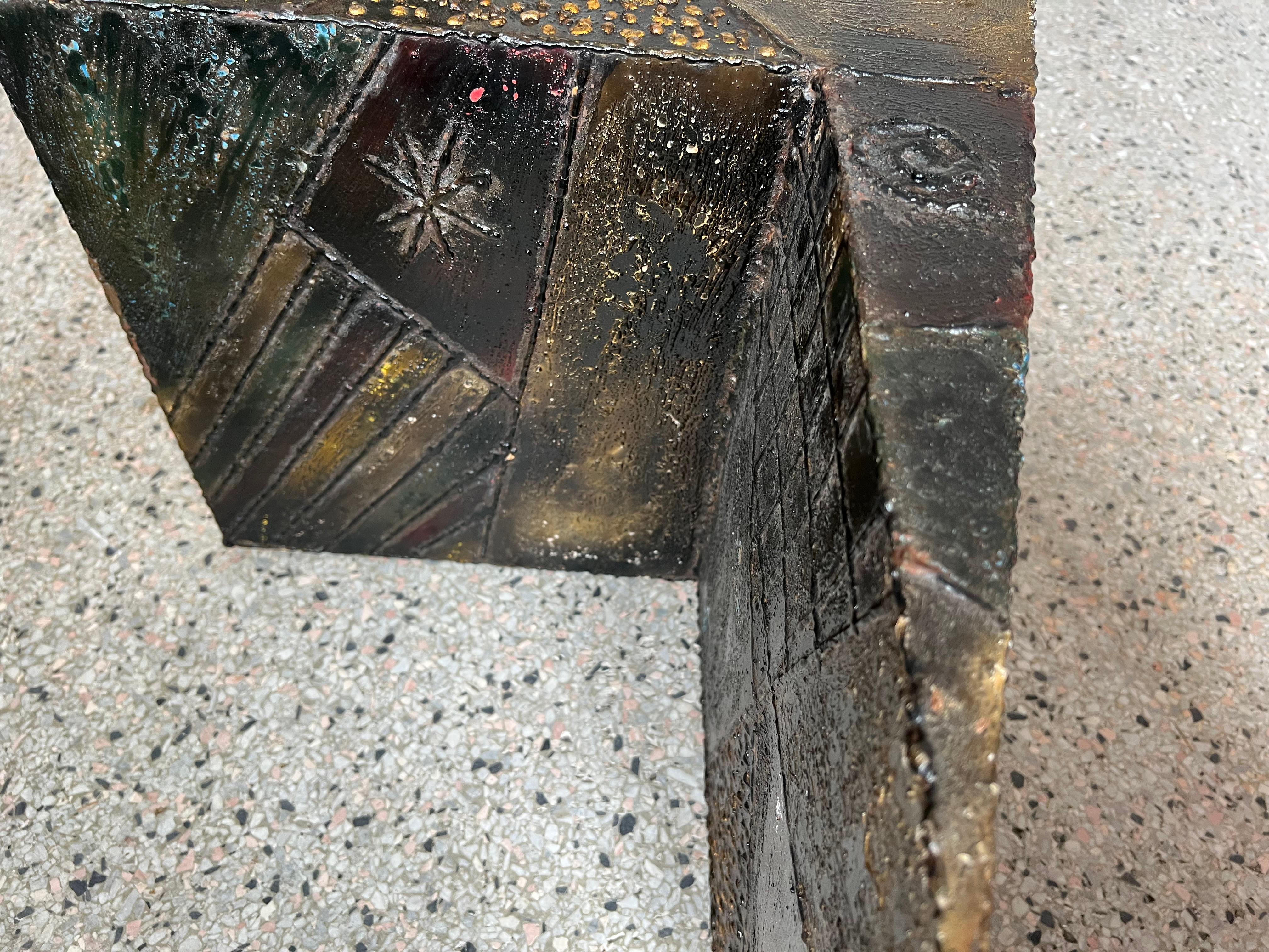 Paul Evans Couchtisch Brutalist Zig Zag ca' 1960er Jahre im Angebot 10