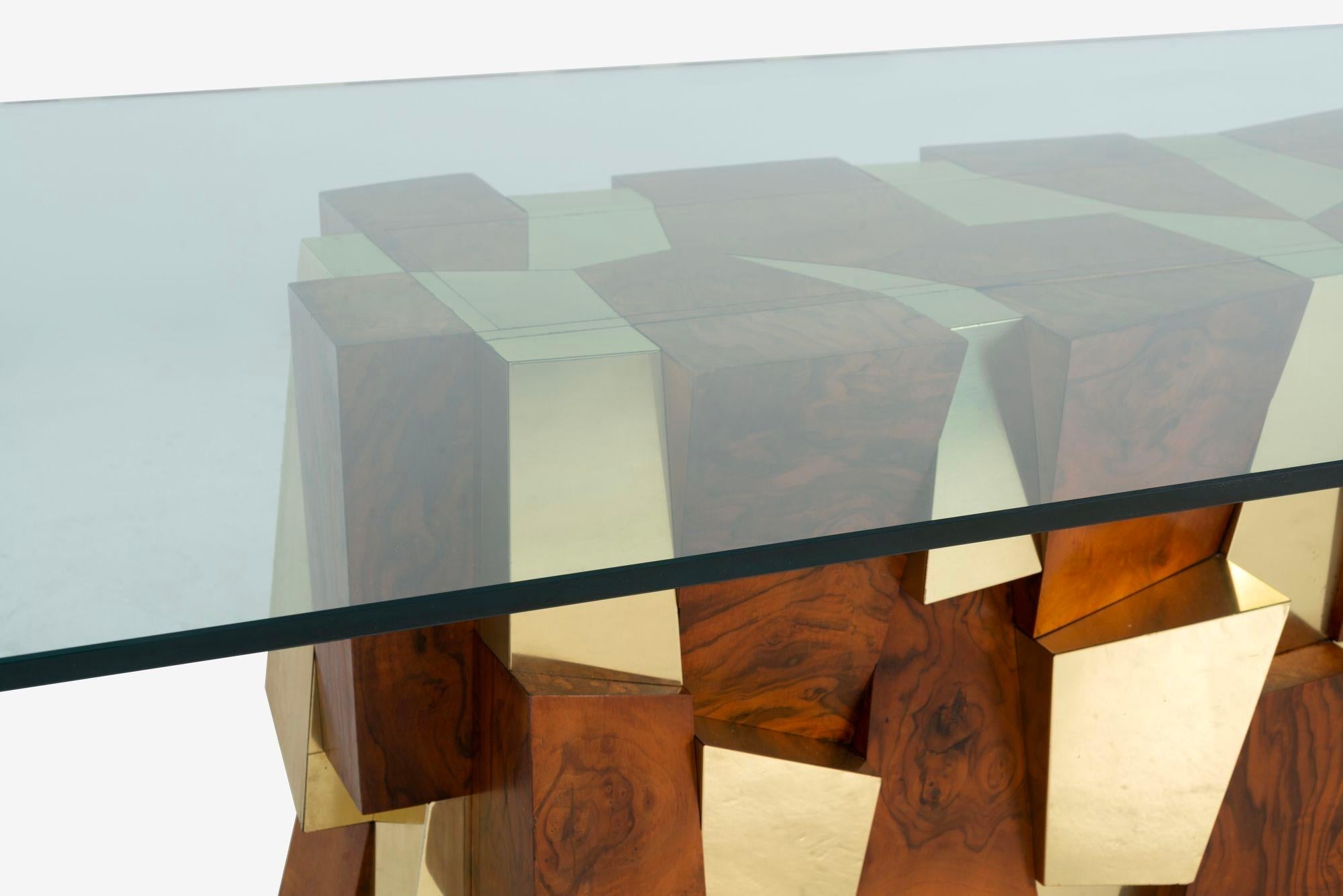 Paul Evans Custom Faceted Dining Table For Sale 3