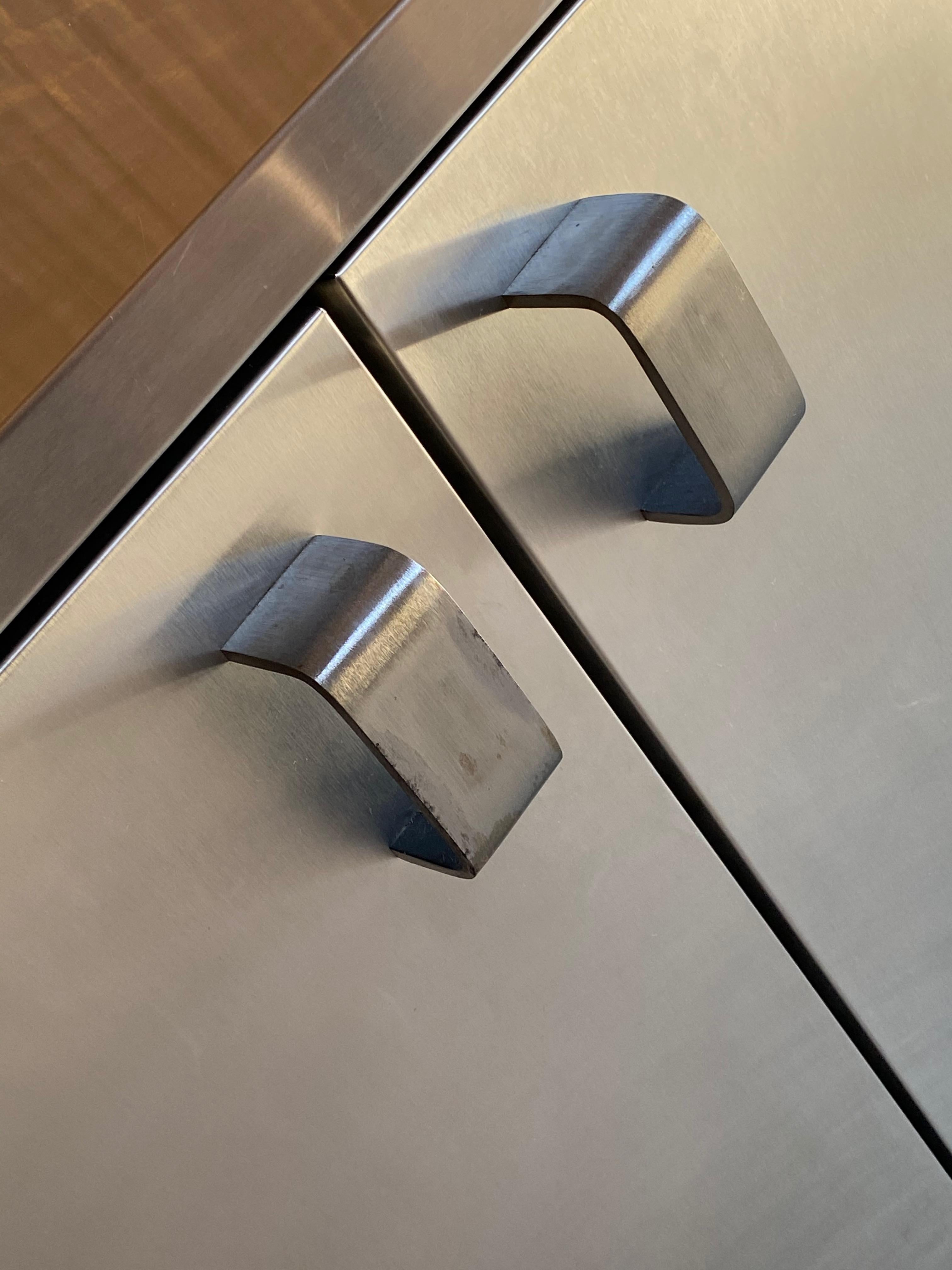Paul Evans Custom Steel Sideboard Credenza Credenza, USA, circa 1970 4