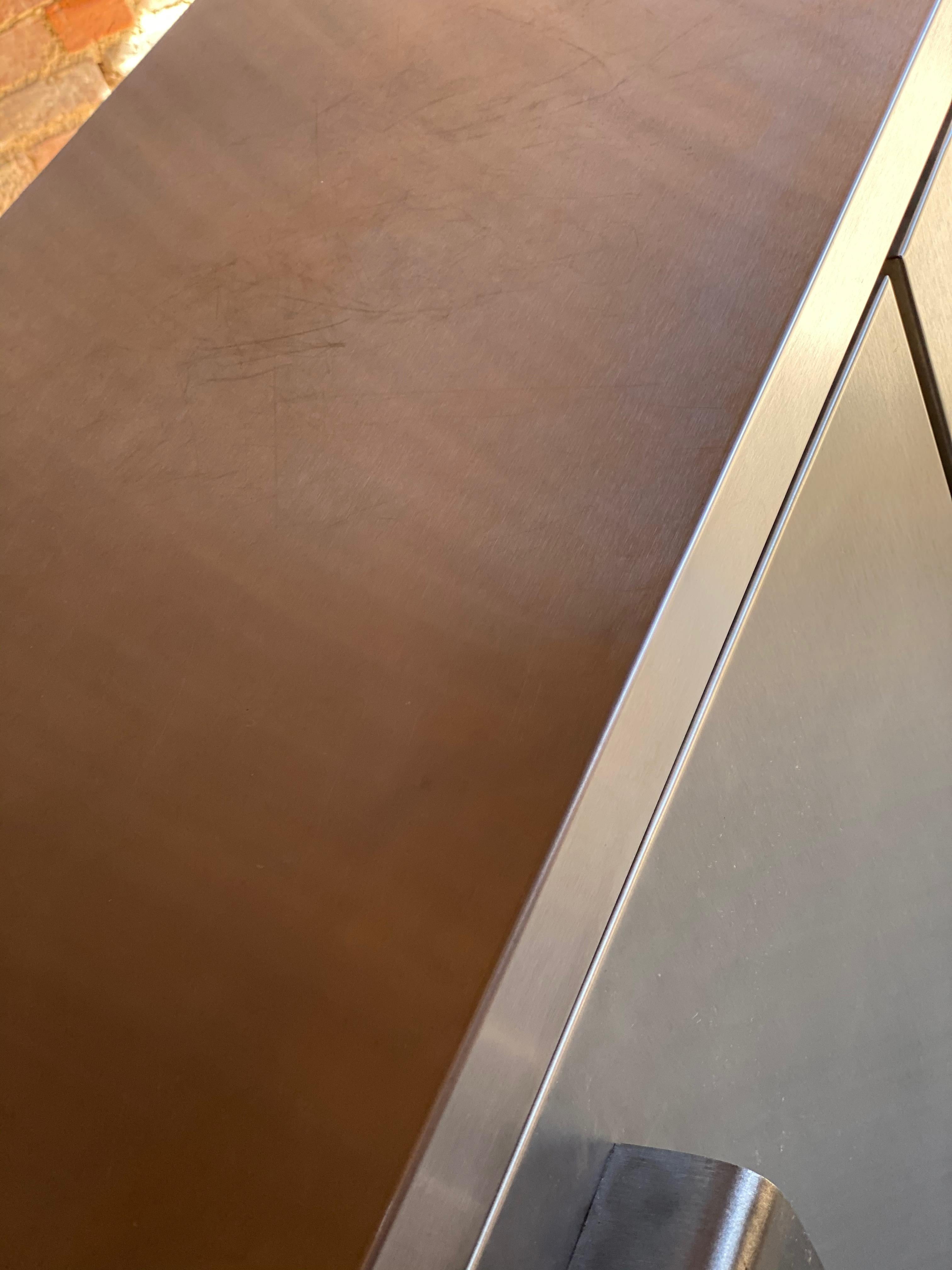 Paul Evans Custom Steel Sideboard Credenza Credenza, USA, circa 1970 5