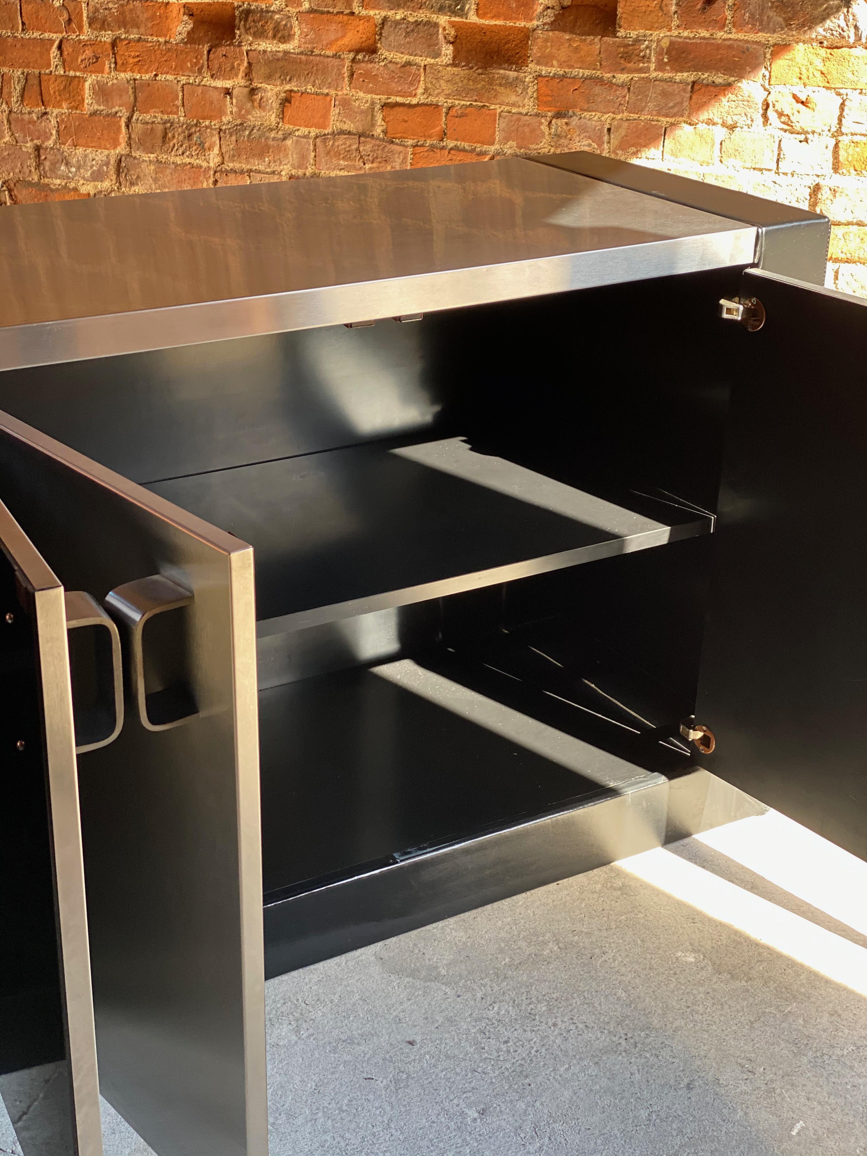 Paul Evans Custom Steel Sideboard Credenza Credenza, USA, circa 1970 1