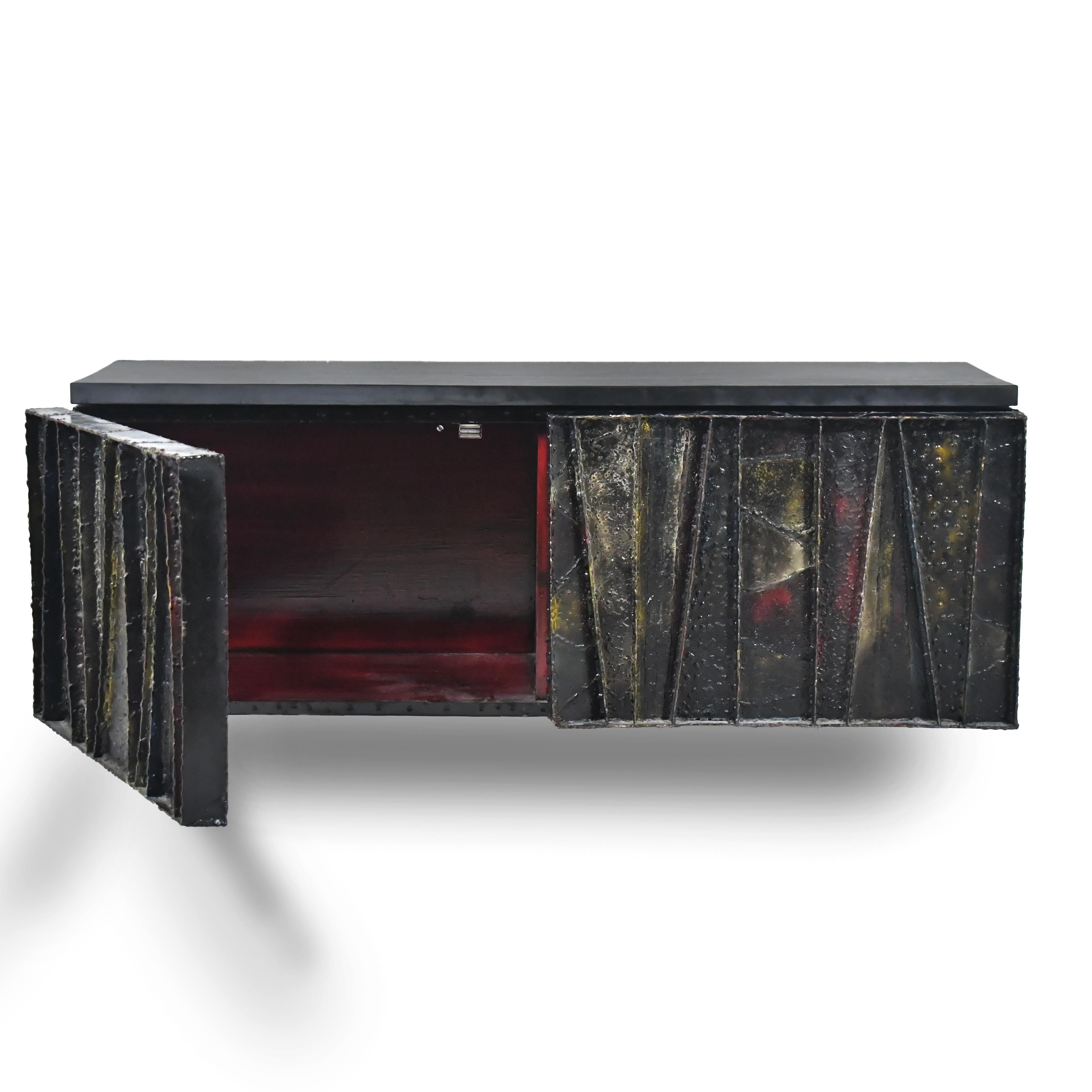 Mid-20th Century Paul Evans Deep Relief Cabinet For Sale