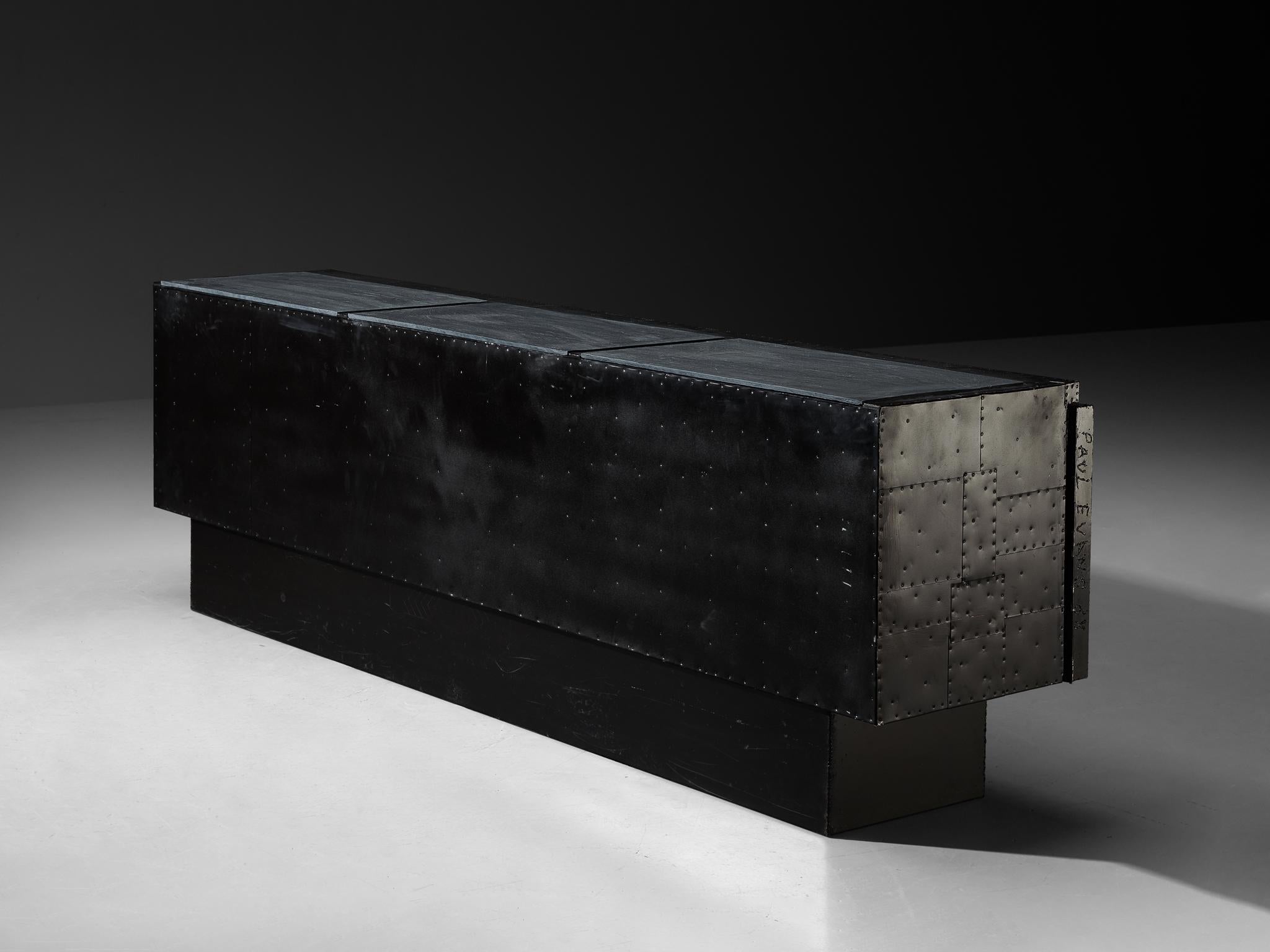 Paul Evans 'Deep Relief' Free-Standing Sideboard For Sale 3