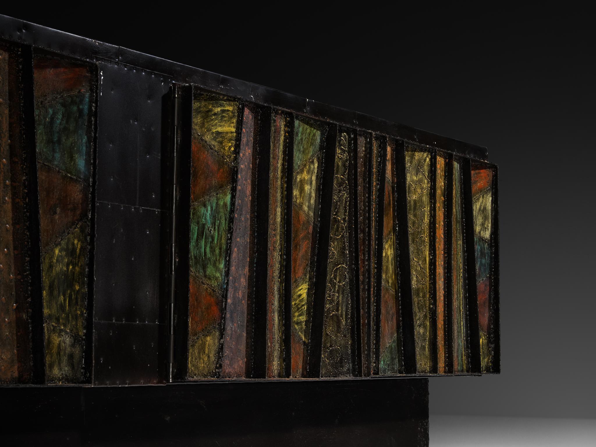 Paul Evans 'Deep Relief' Free-Standing Sideboard For Sale 1