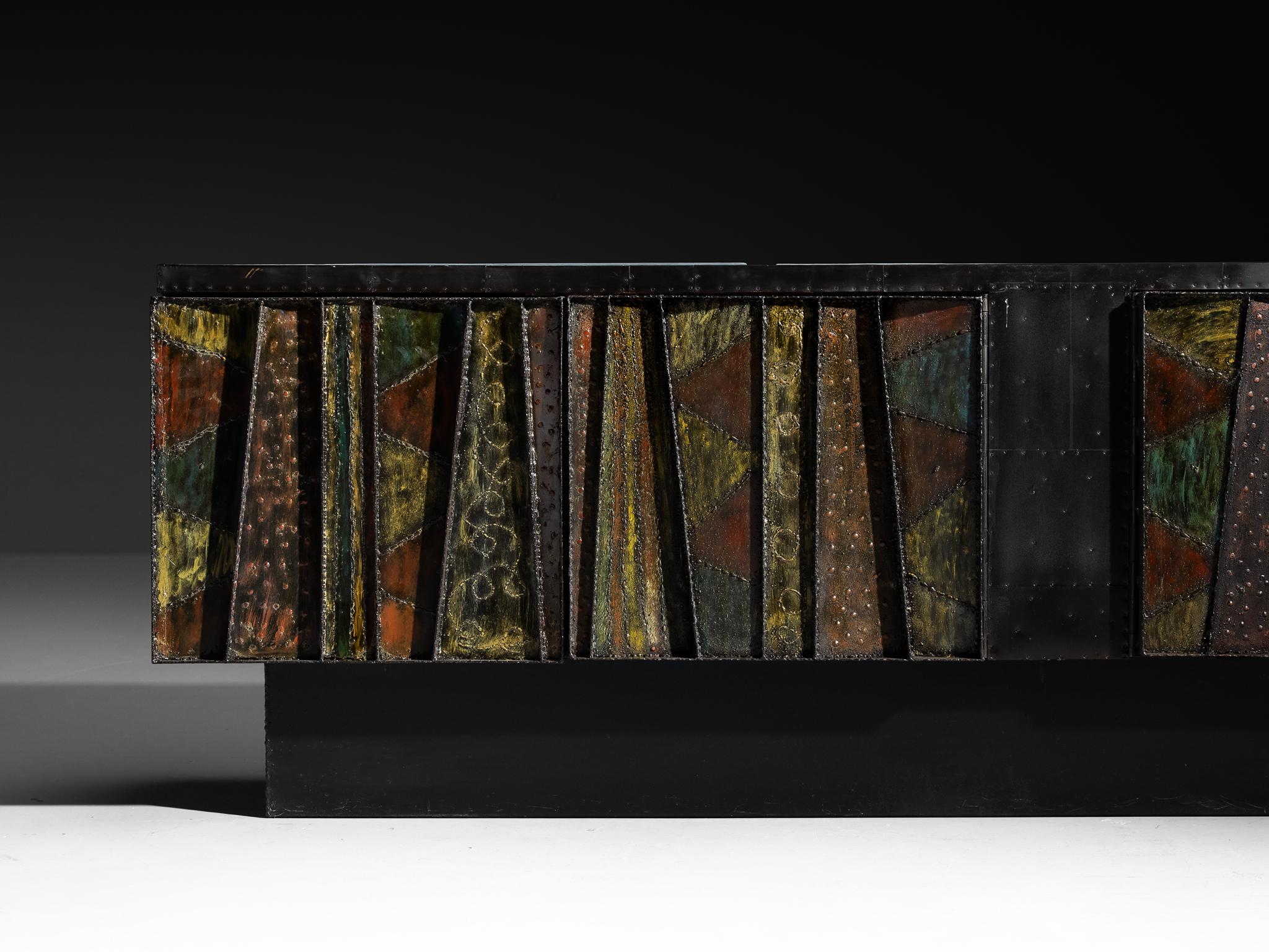 American Paul Evans 'Deep Relief' Freestanding Sideboard