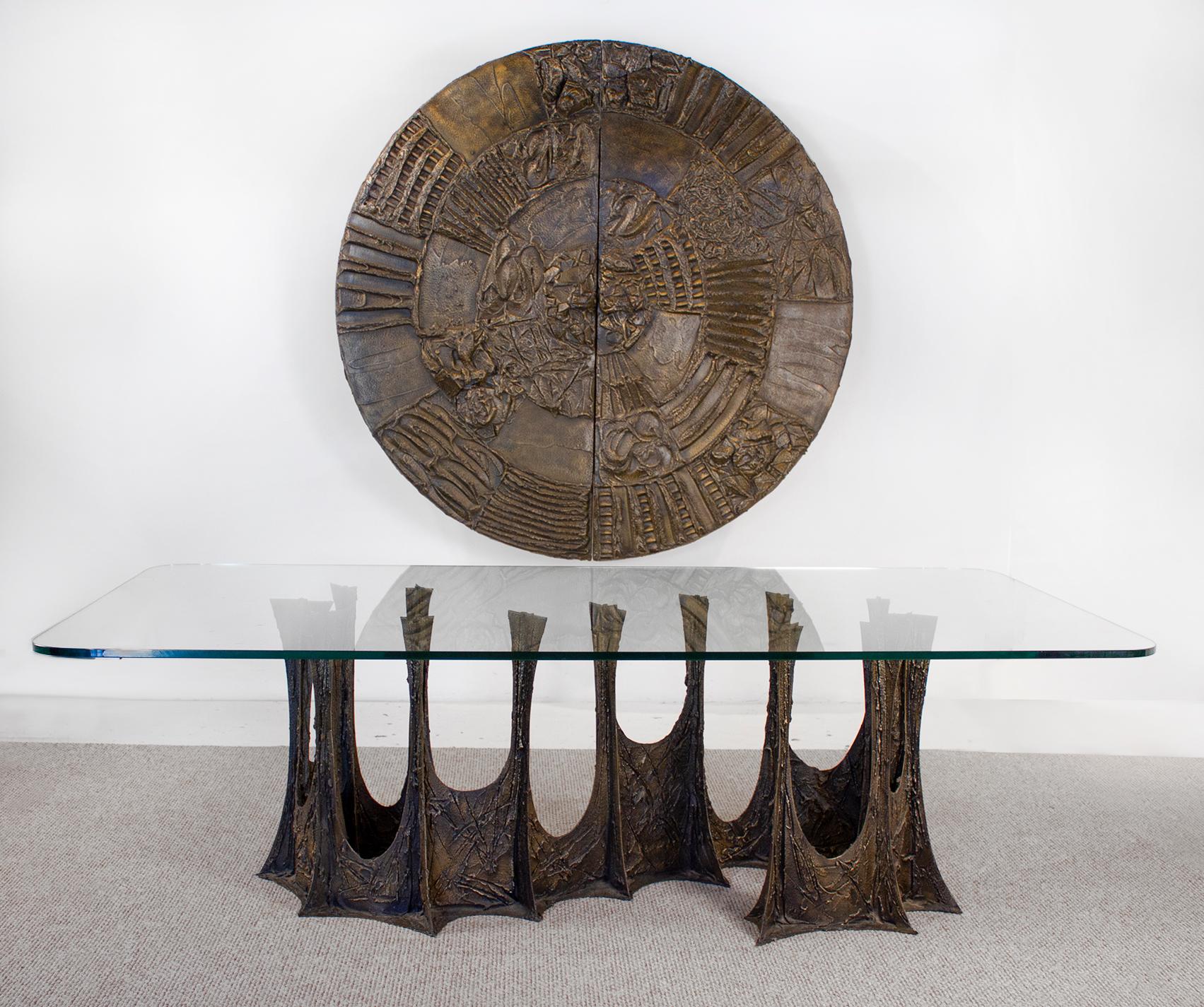 Paul Evans Dining Set in Sculpted Bronze, 1969 1