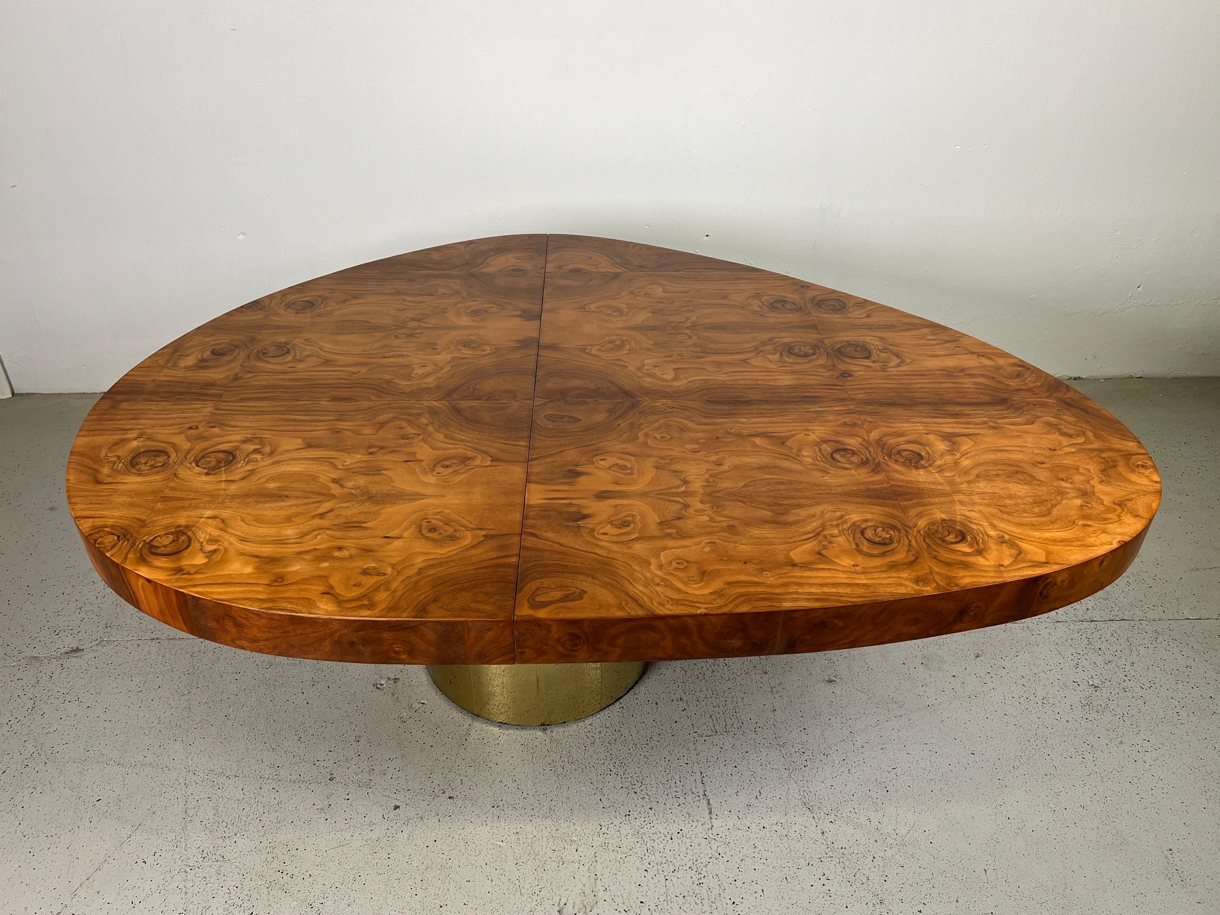 Paul Evans Dining Table in Burl and Brass For Sale 14