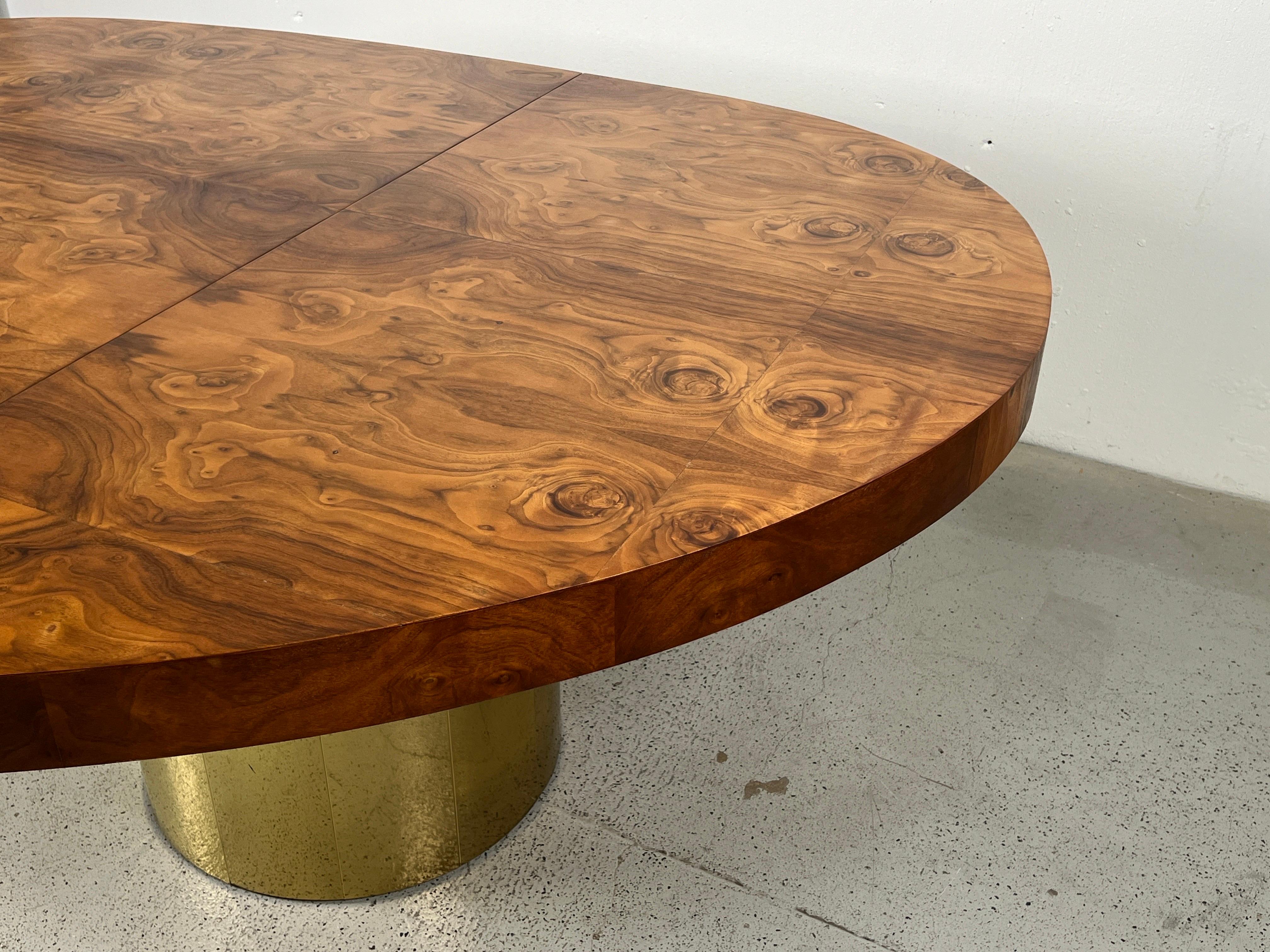Paul Evans Dining Table in Burl and Brass For Sale 4