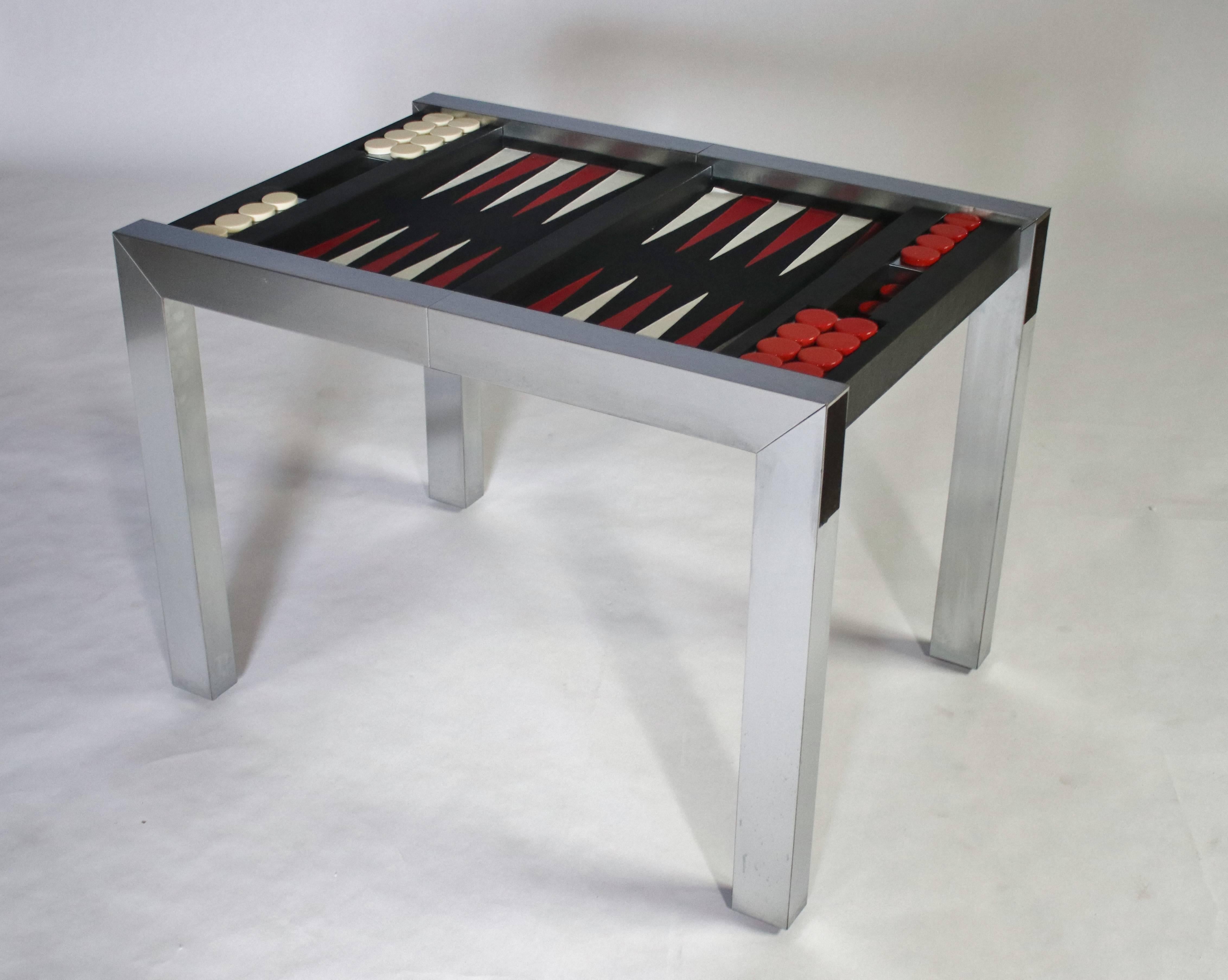 American Paul Evans Directional Backgammon Game Table