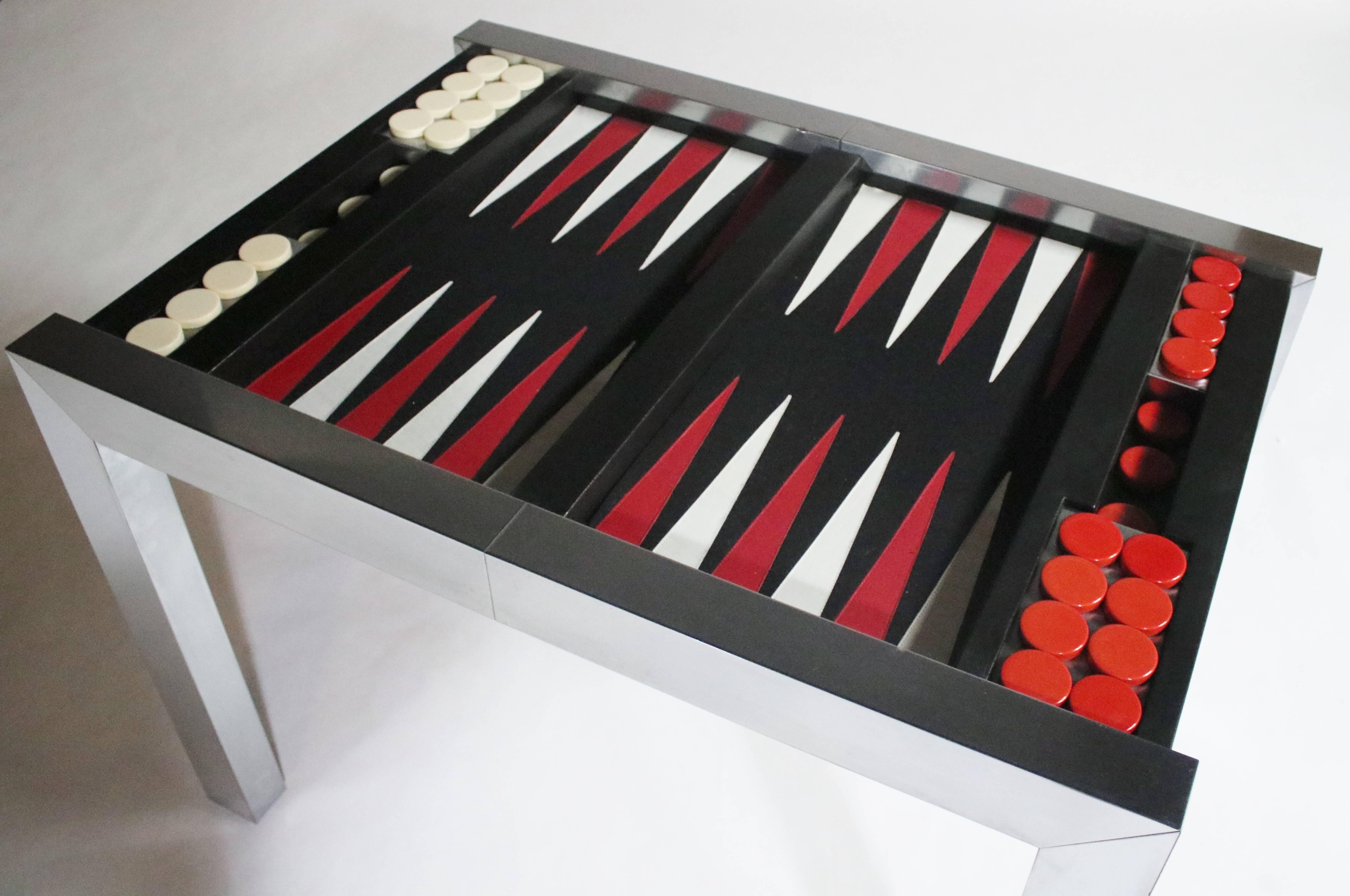 Paul Evans Directional Backgammon Game Table In Good Condition In Chicago, IL