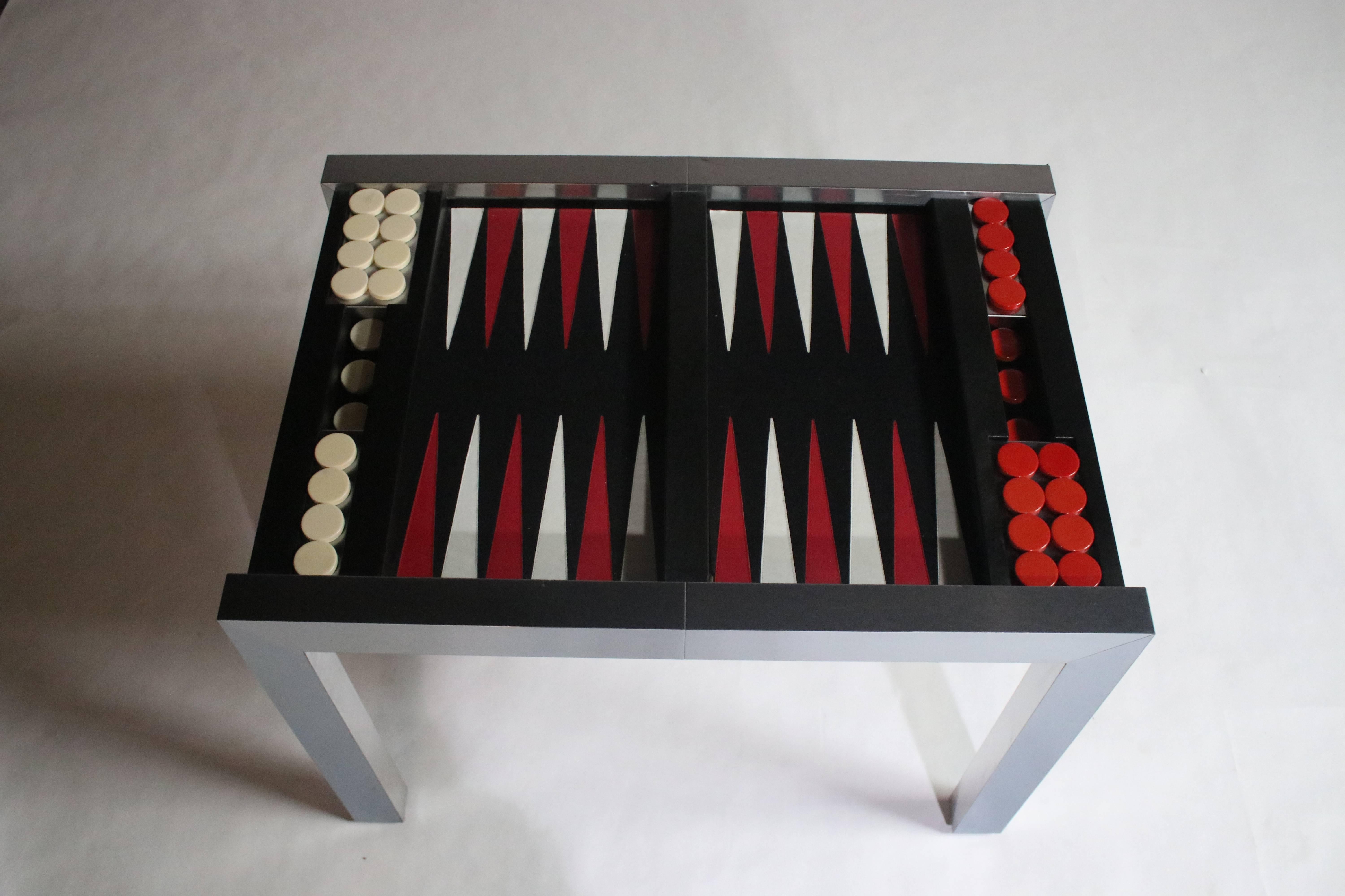 Late 20th Century Paul Evans Directional Backgammon Game Table