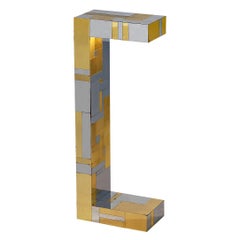 Paul Evans Directional 
Cityscape
 Floor Lamp in Chrome-plated Steel and Brass