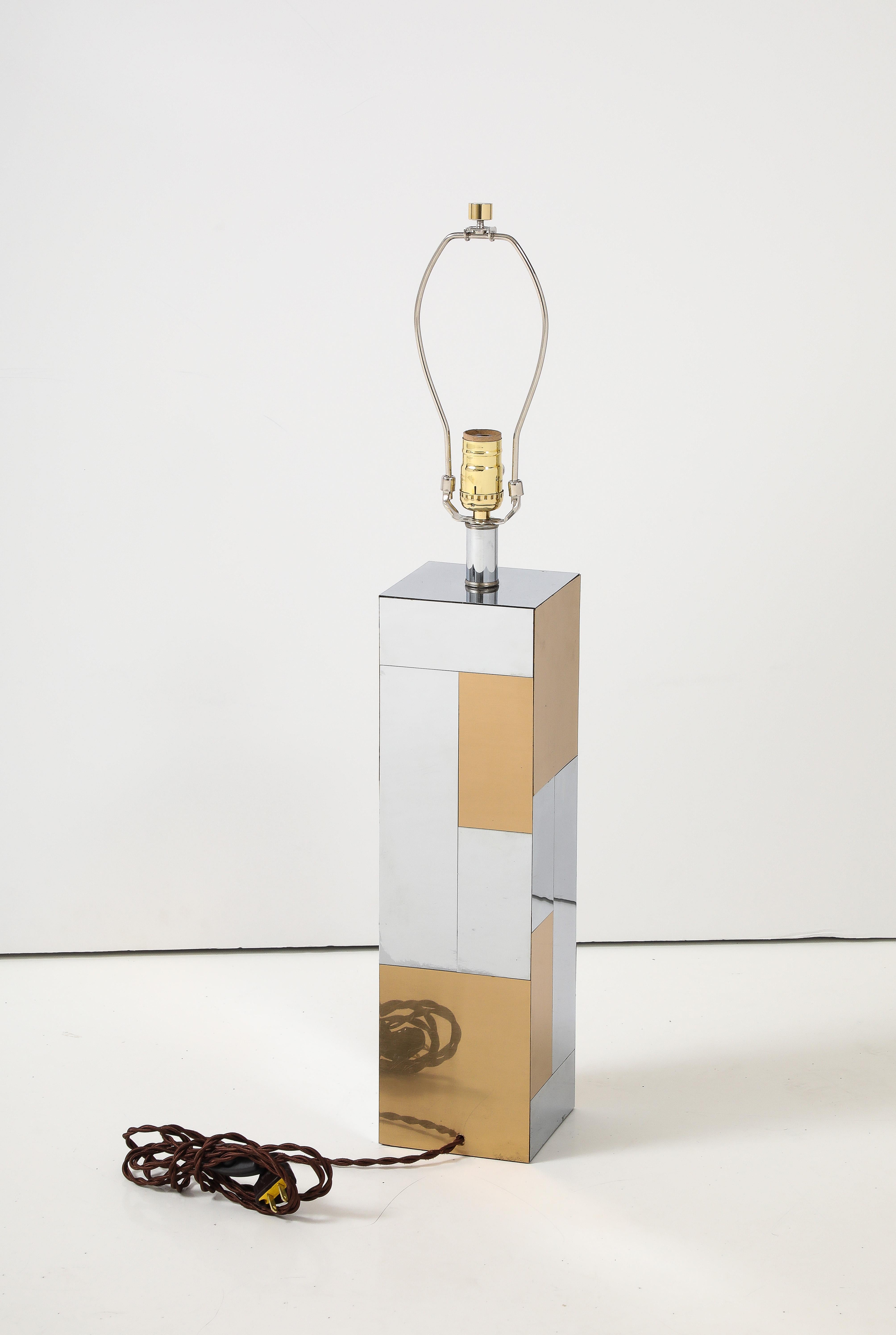 Patchwork Paul Evans Table Lamp for Directional For Sale