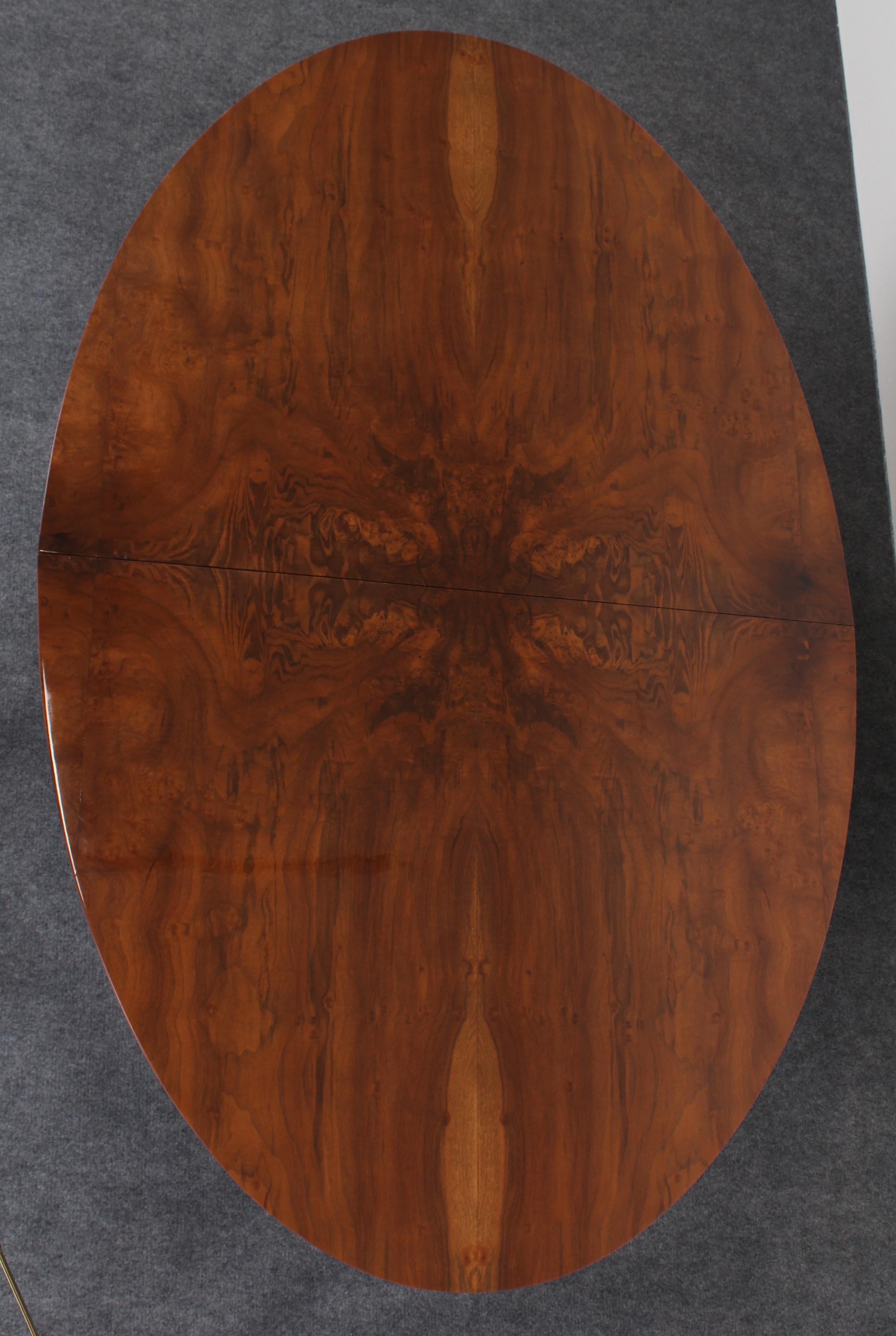 Walnut Paul Evans Directional Oval Dining Table, 1975