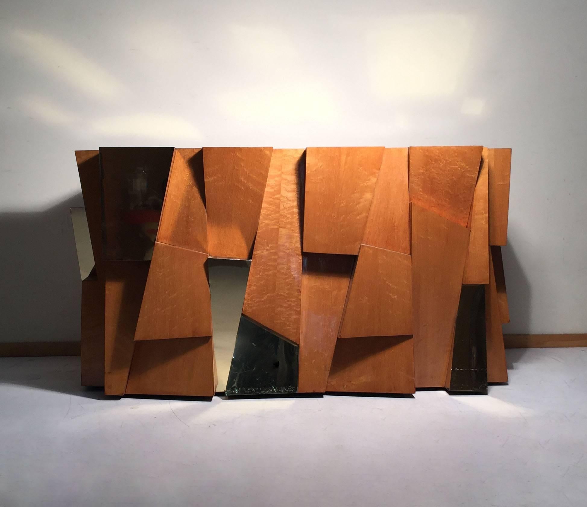 Mid-Century Modern Paul Evans Faceted Cityscape Console For Sale